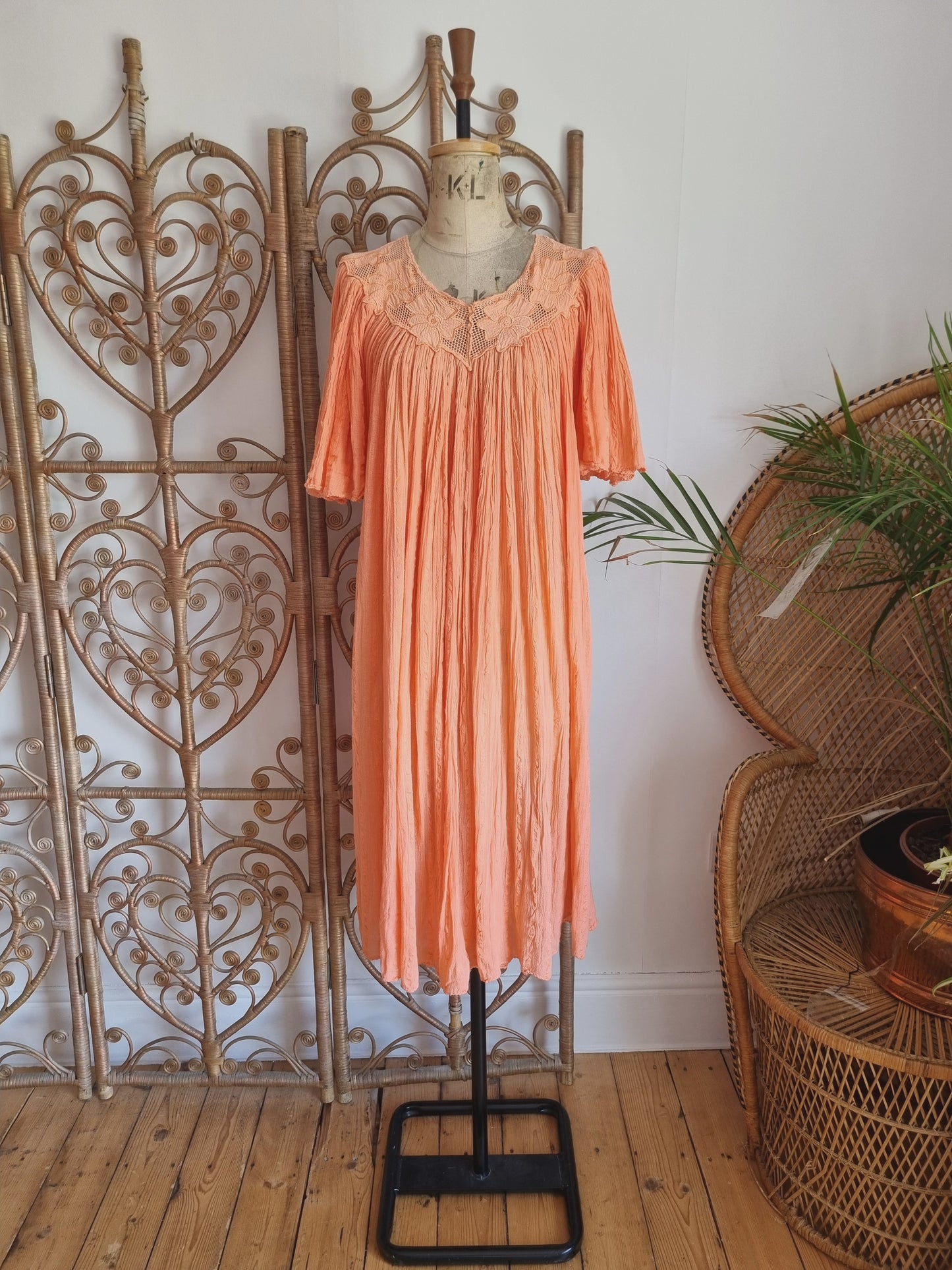 Vintage Max Morgan cheesecloth dress