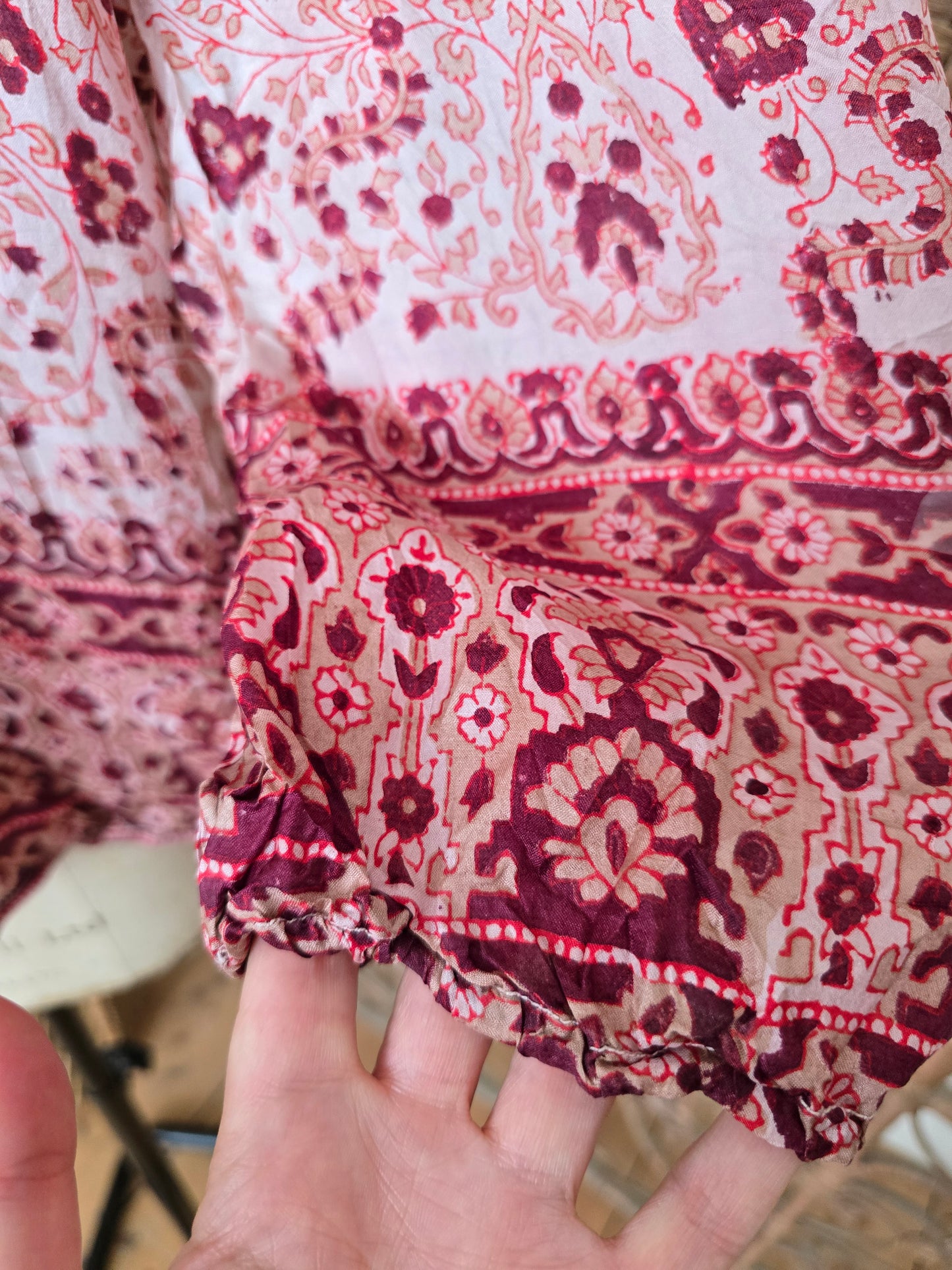 Vintage silk Indian blouse