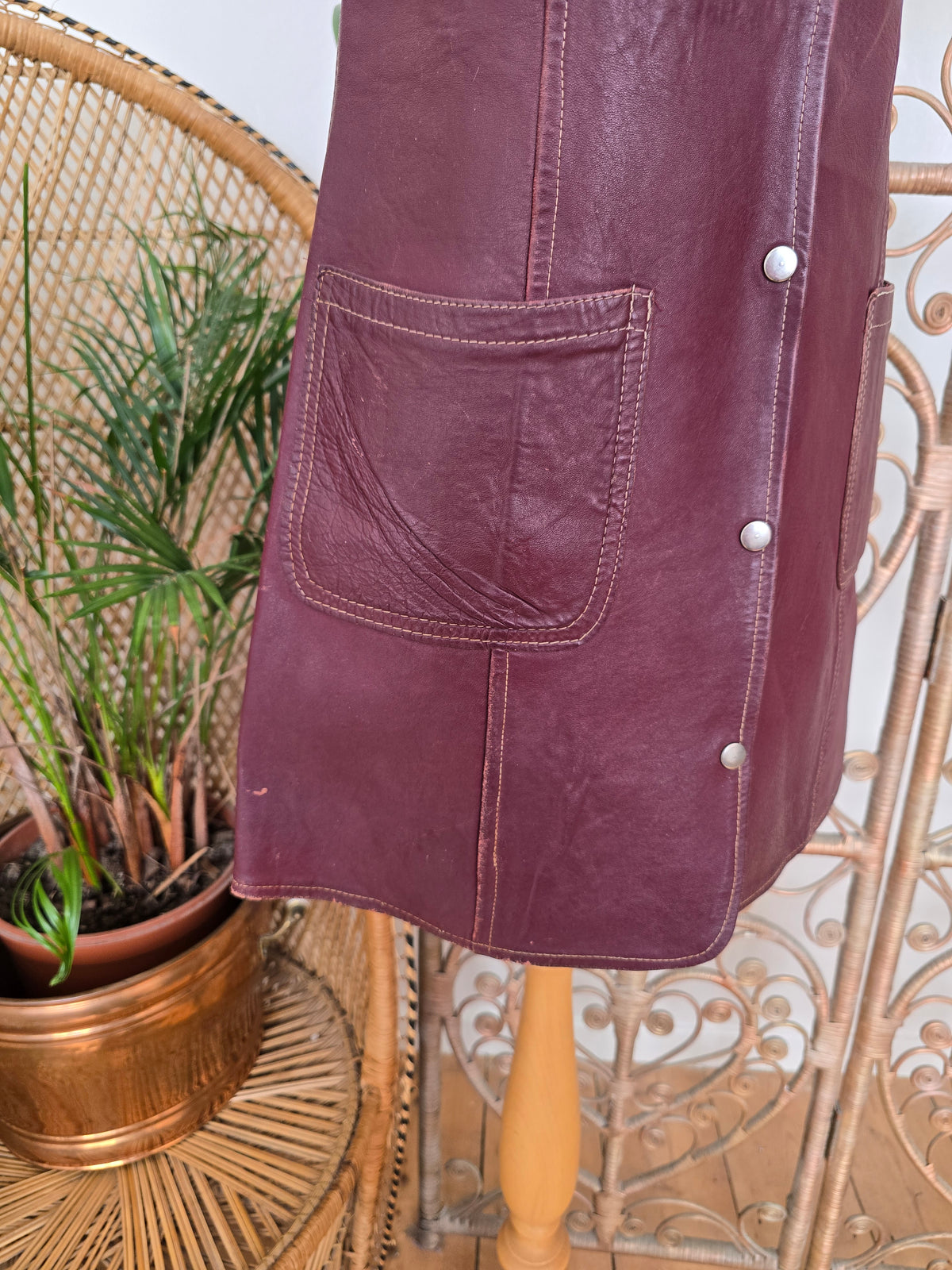 Vintage leather dress