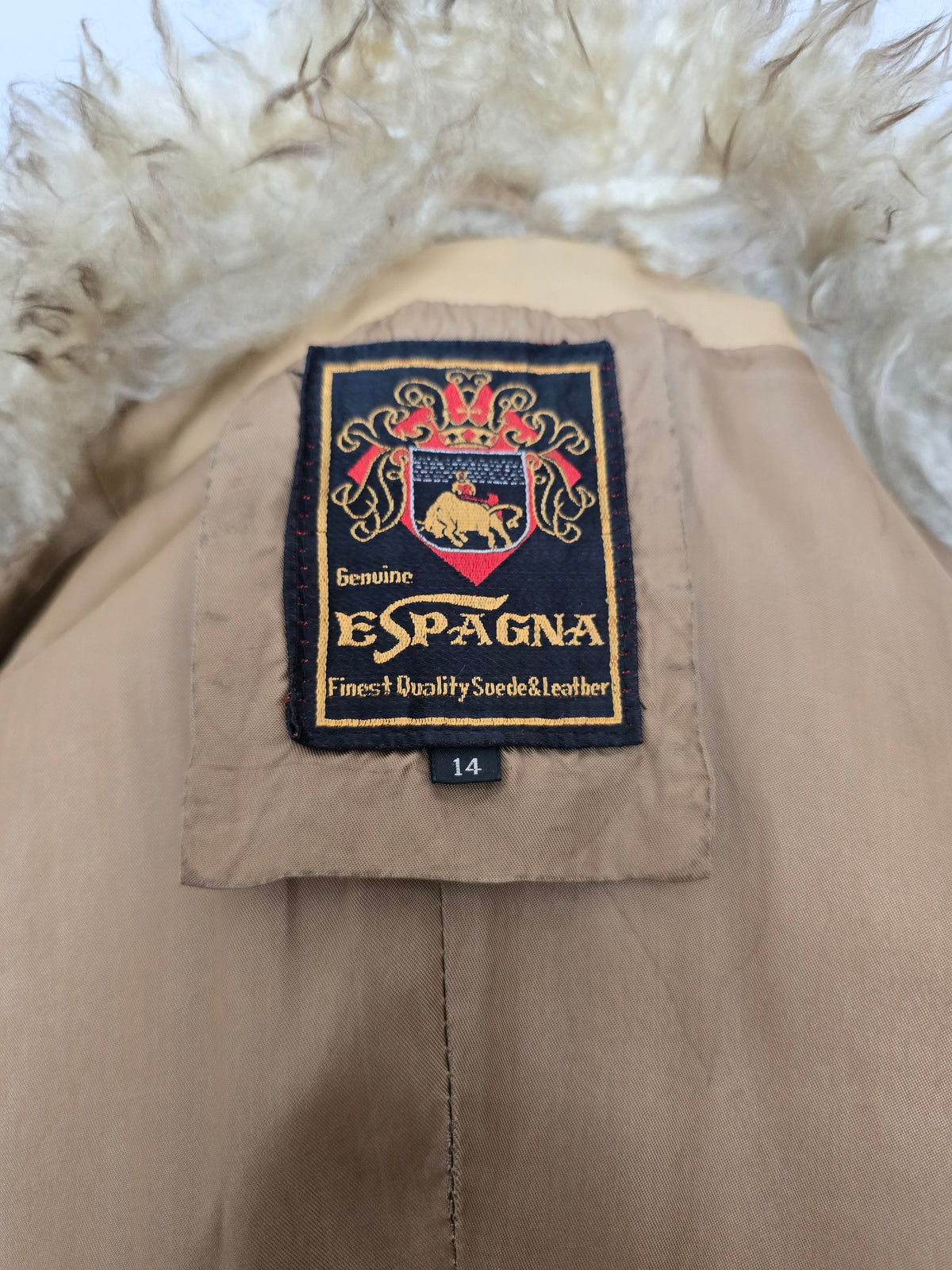 Vintage leather 70s coat