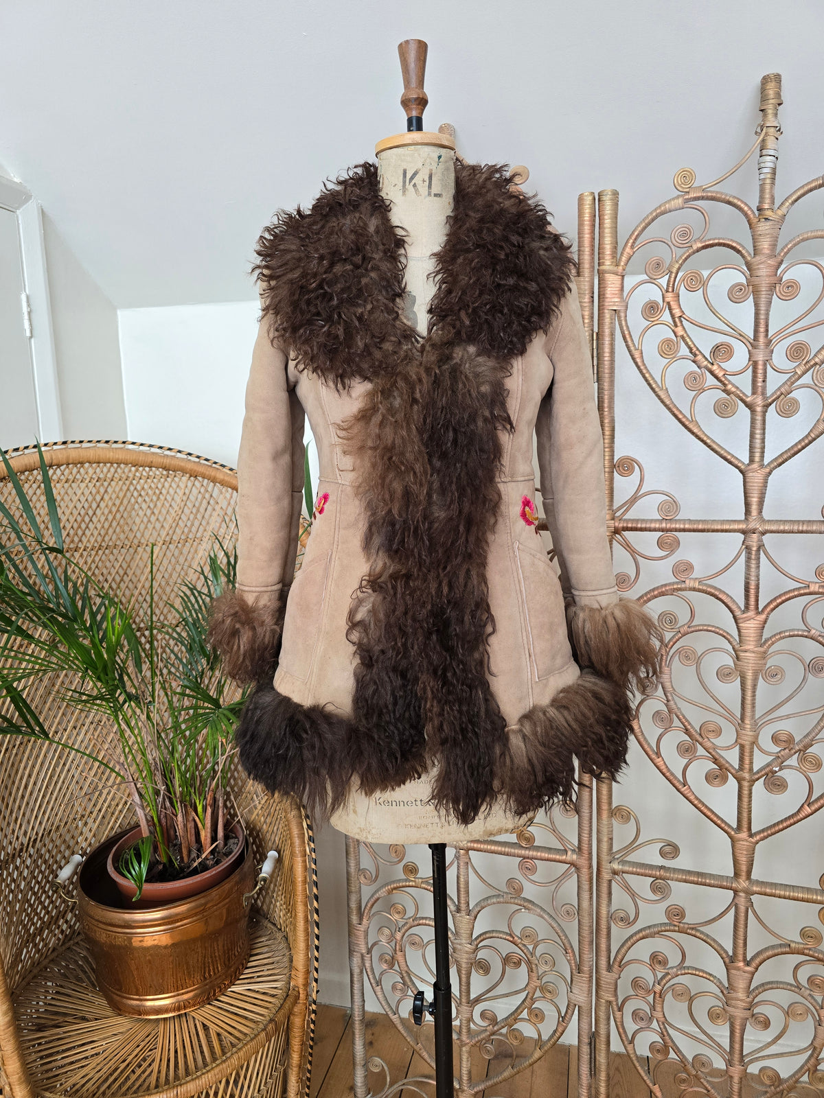 Vintage embroidered coat