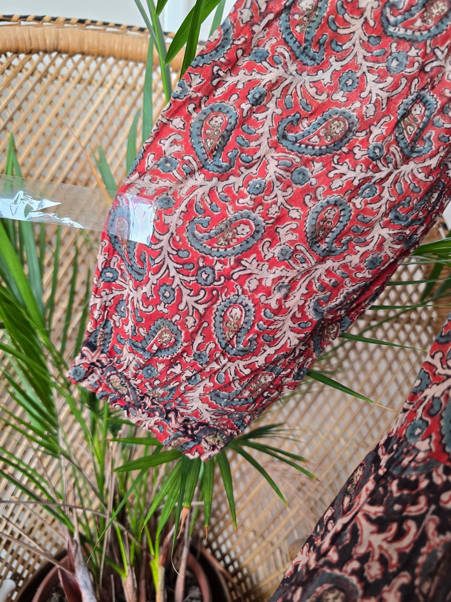 Vintage phool Indian cotton maxi dress S