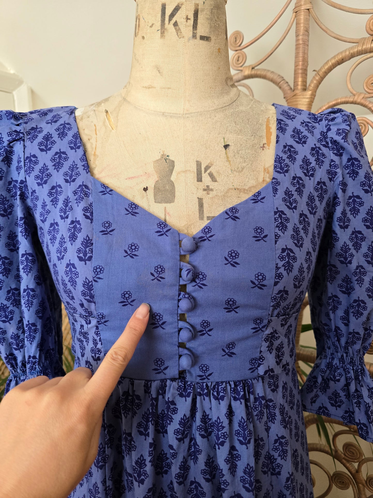 Vintage Earlybird 70s maxi dress