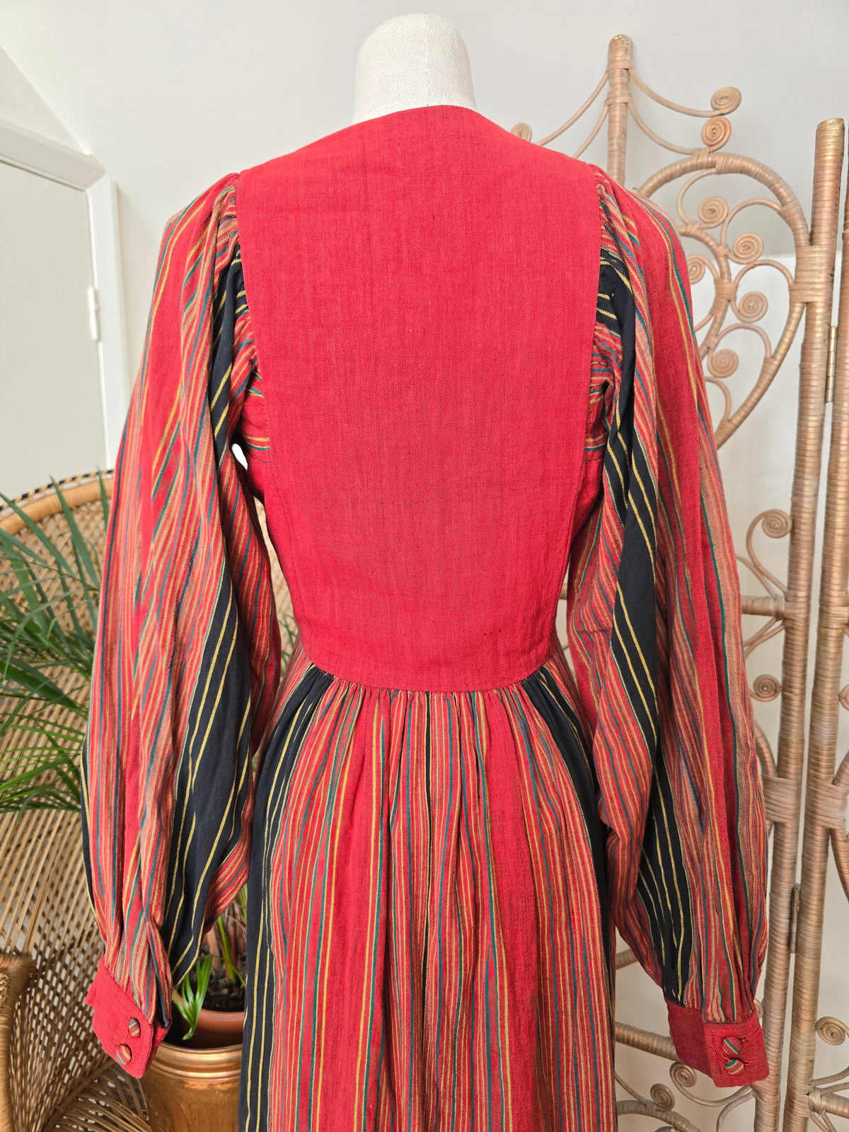 Vintage embroidered maxi dress