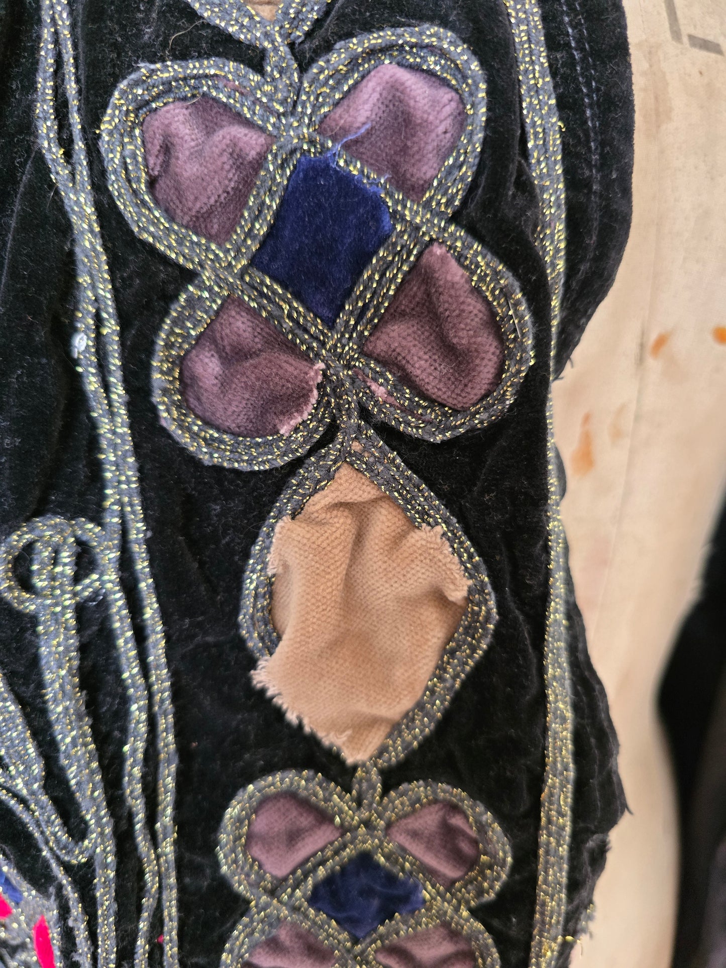 Vintage black velvet jacket