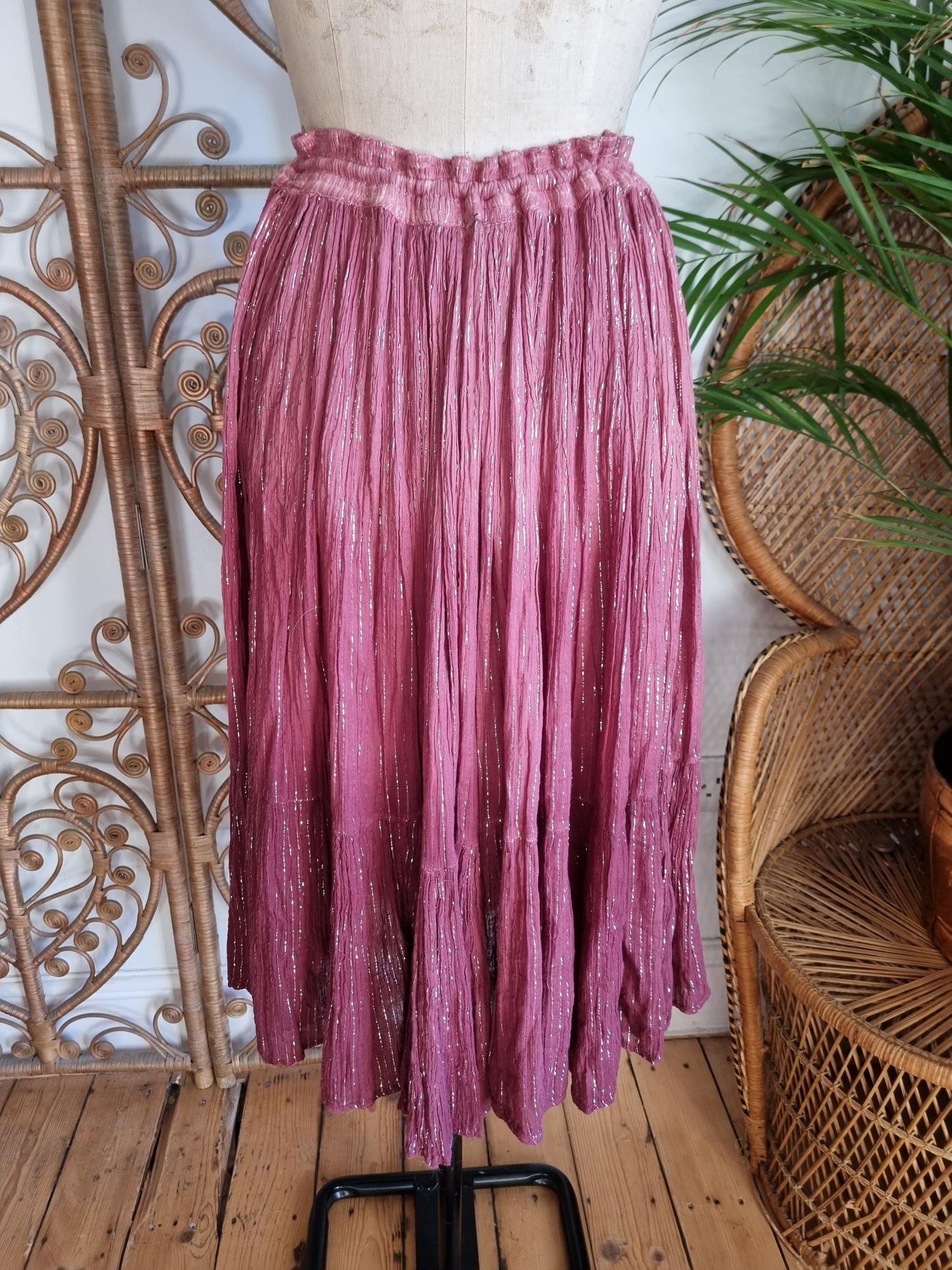 Vintage Phool Indian midi skirt