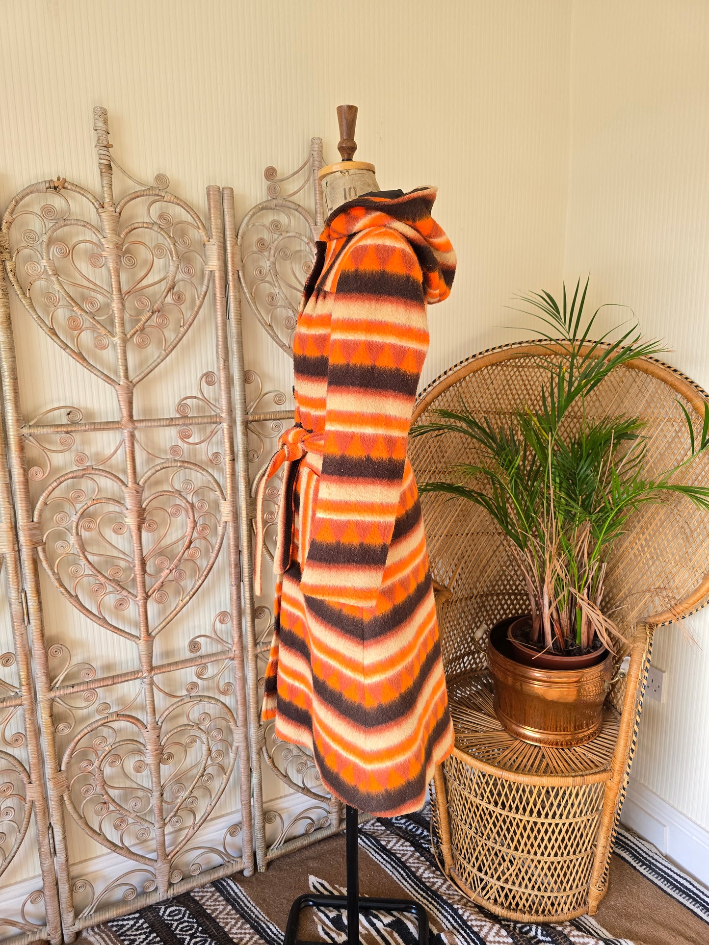 Vintage blanket 70s coat