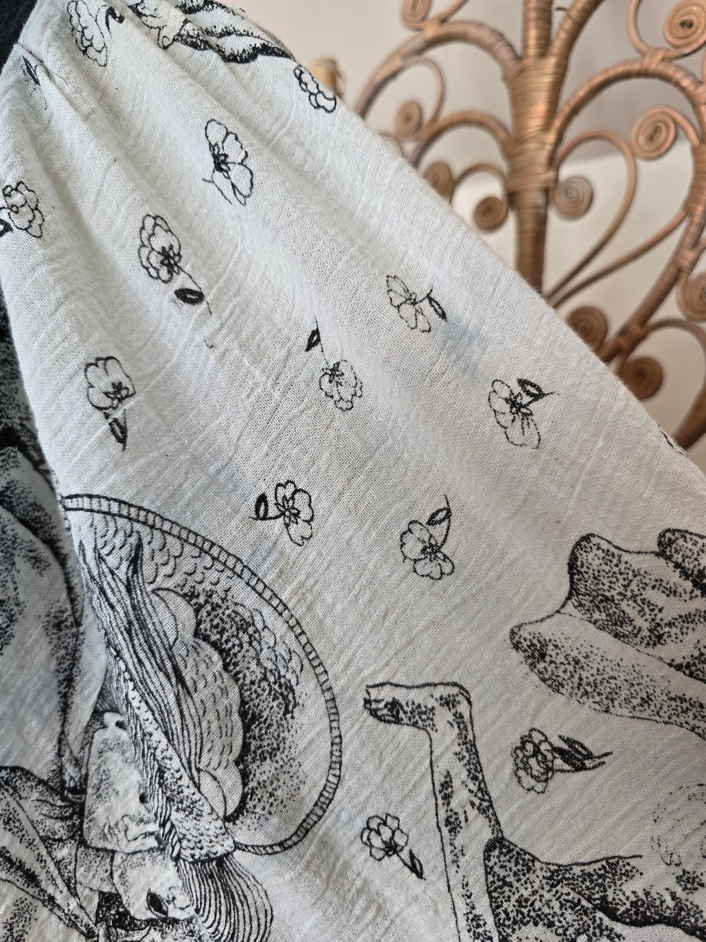 Vintage Ayesha Davar Indian cotton maxi dress
