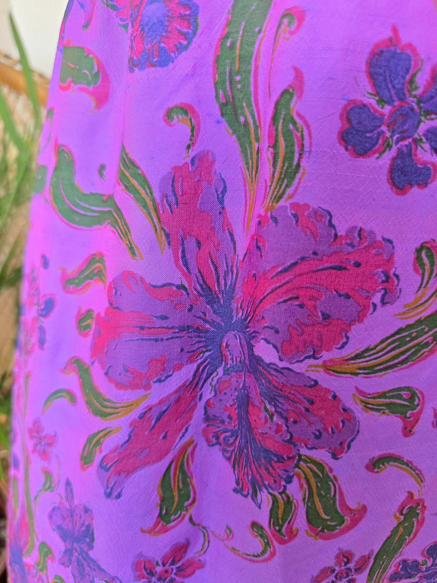Vintage raw silk dress