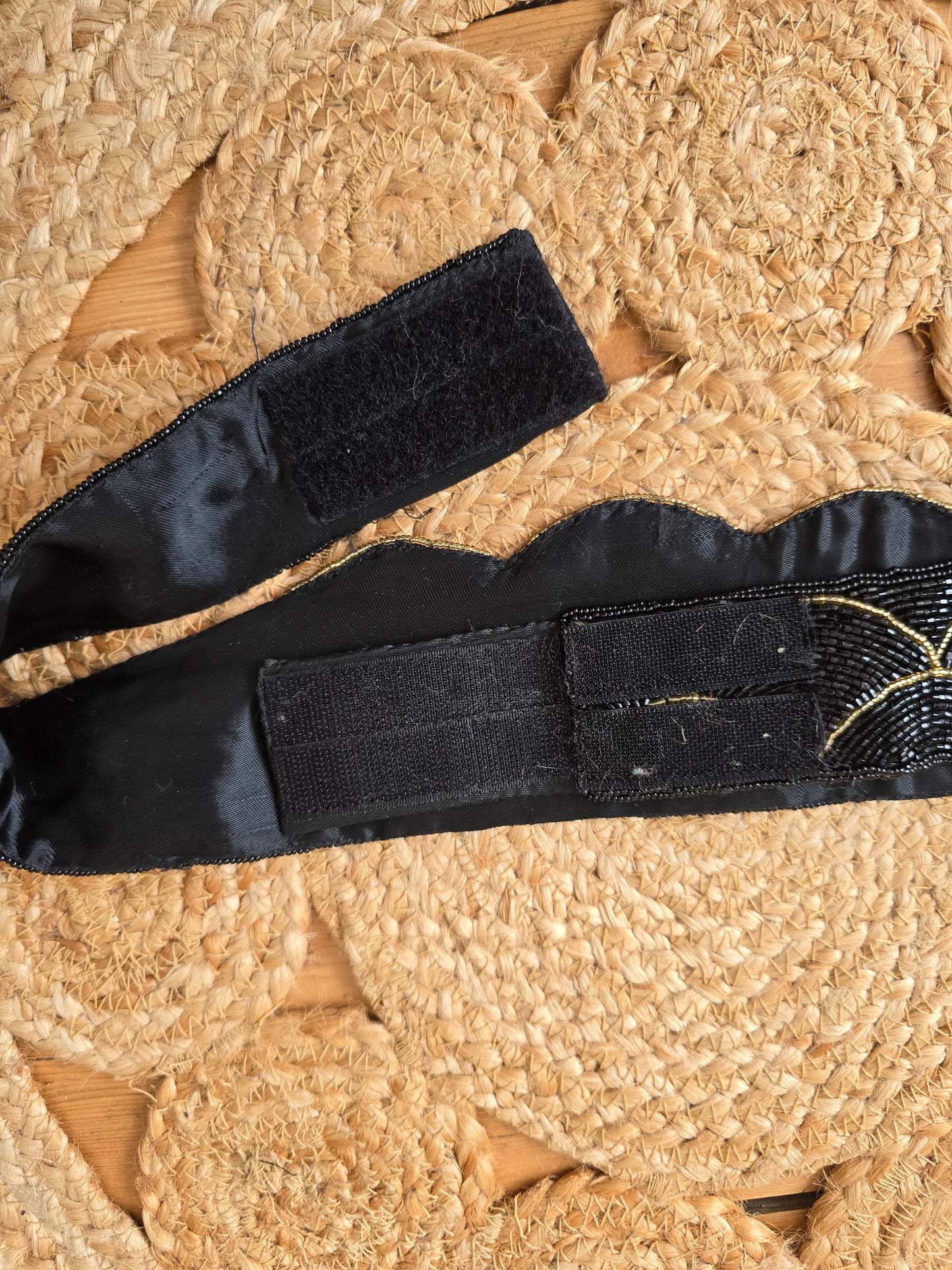 Vintage beaded waist belt