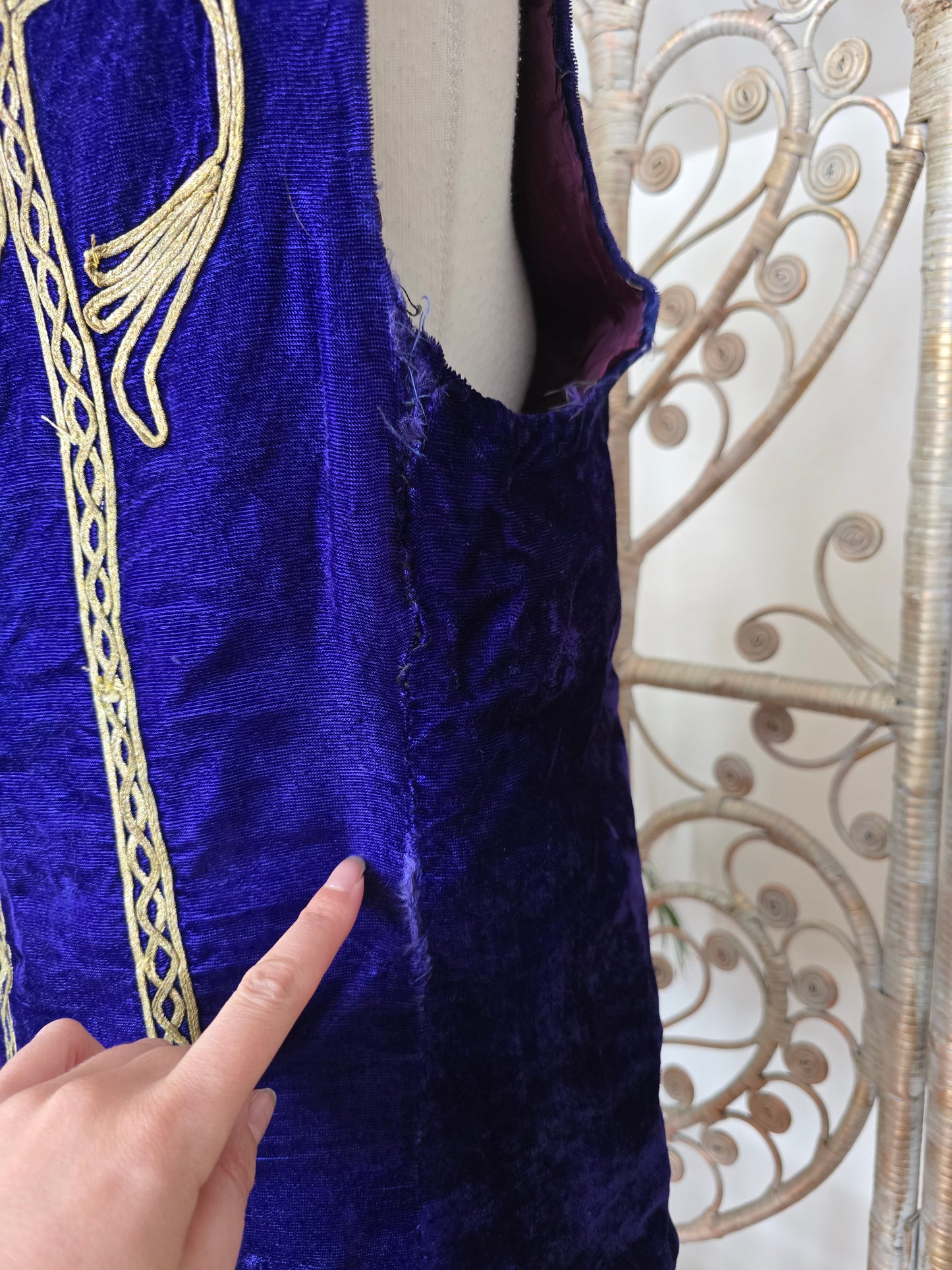 Vintage Antique velvet waistcoat