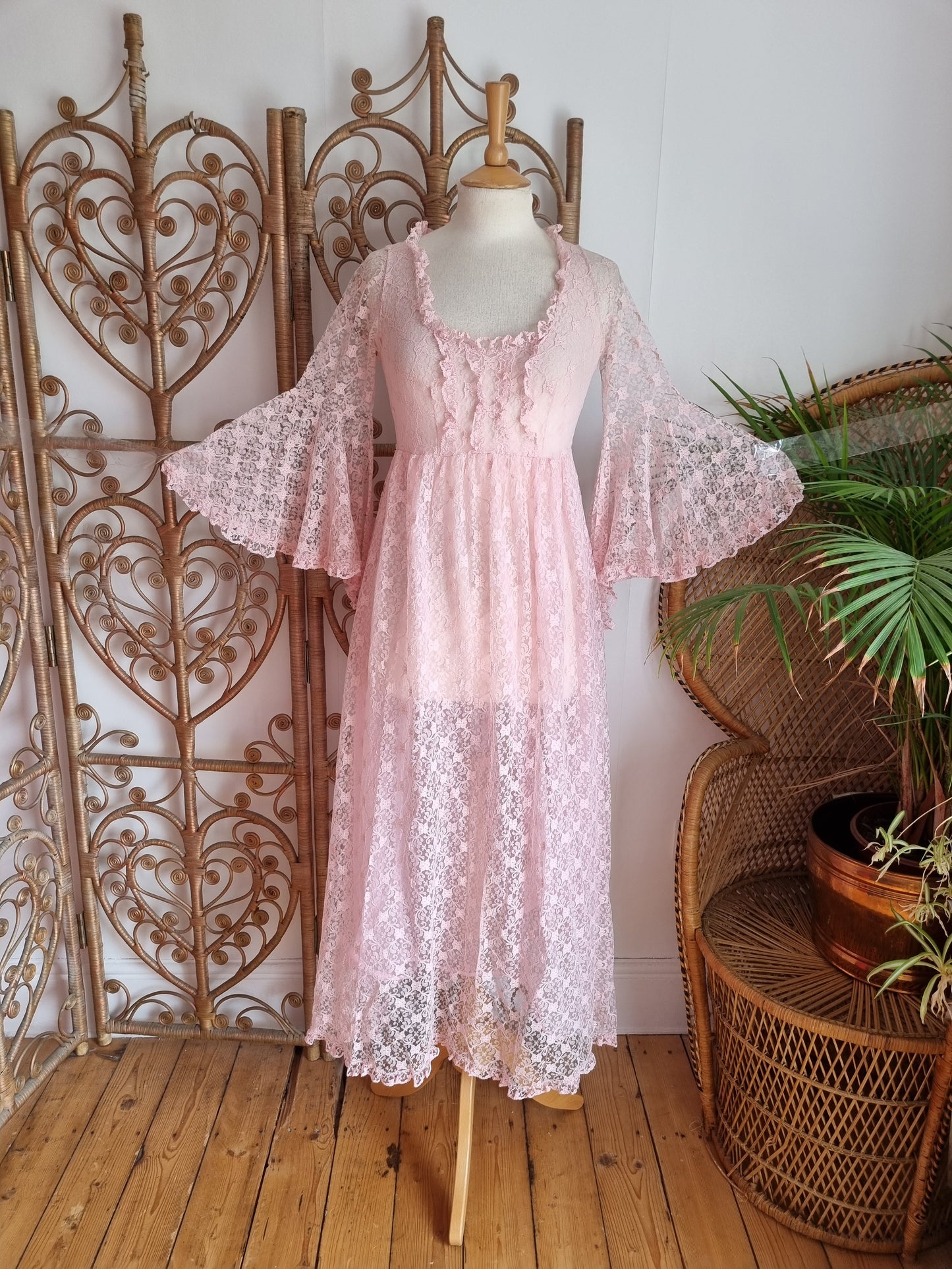 Vintage lace Richards shop dress S