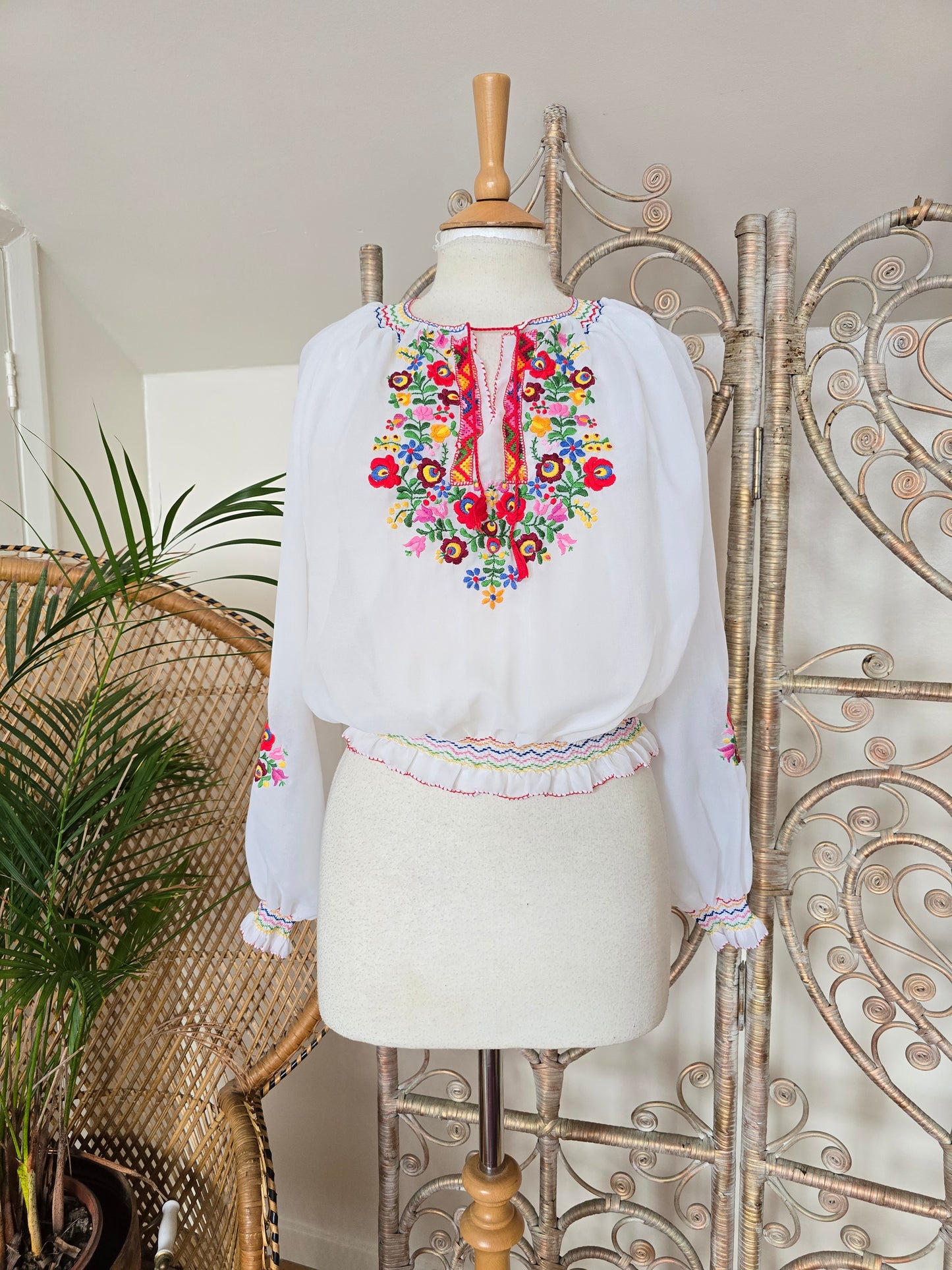 Vintage embroidered blouse
