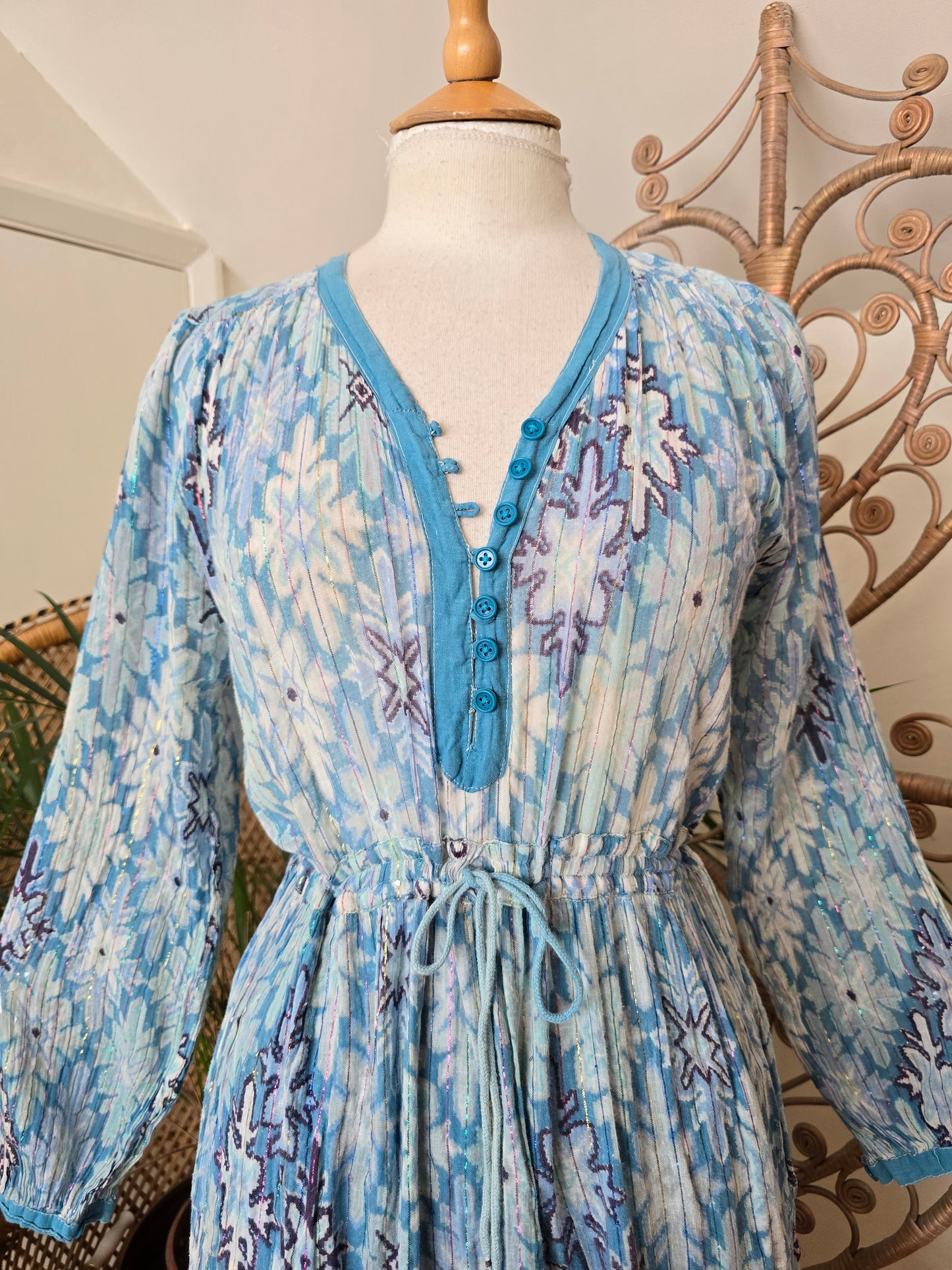 Vintage Peacock Indian dress