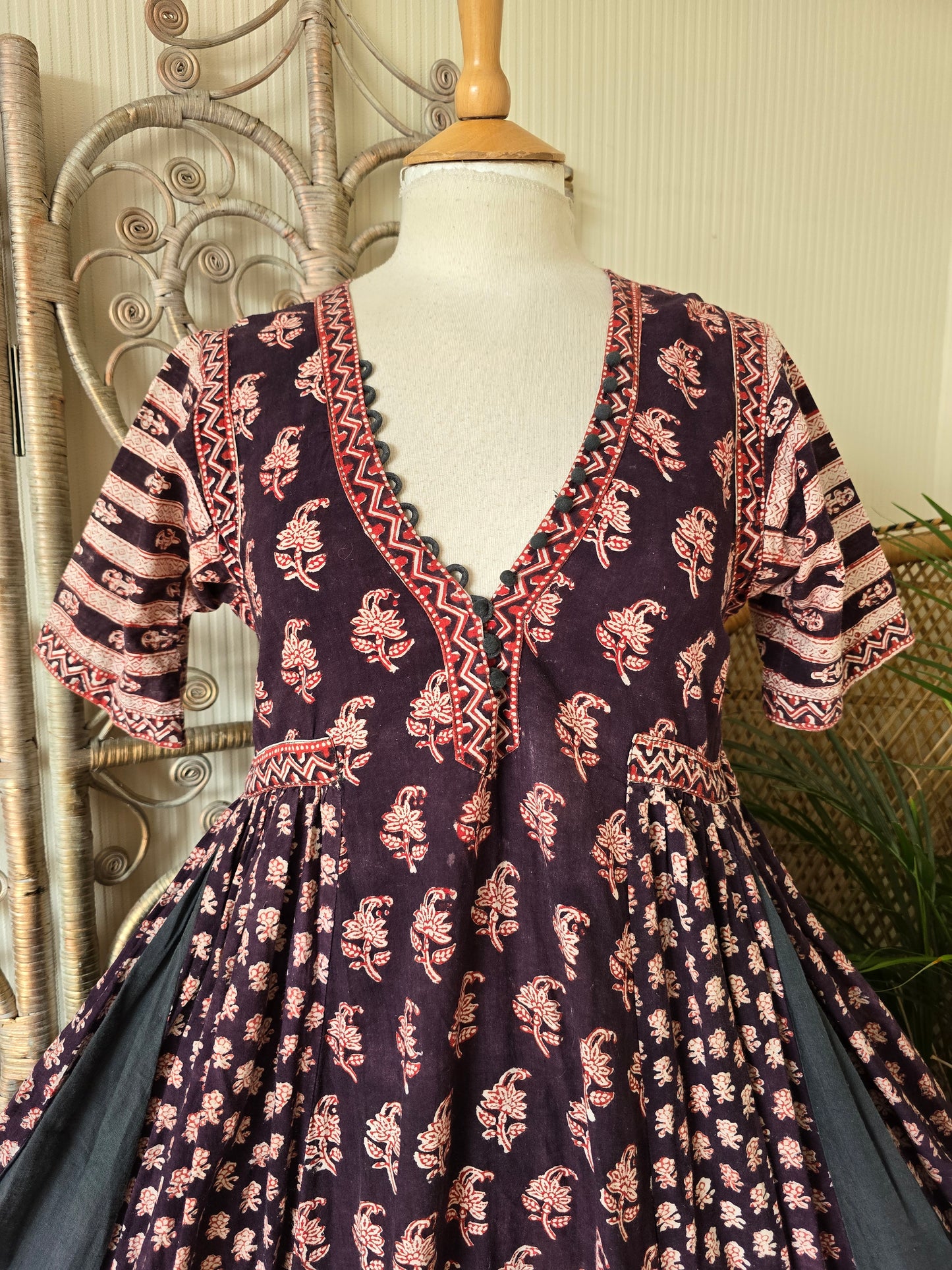 Vintage Anokhi Indian 70s dress