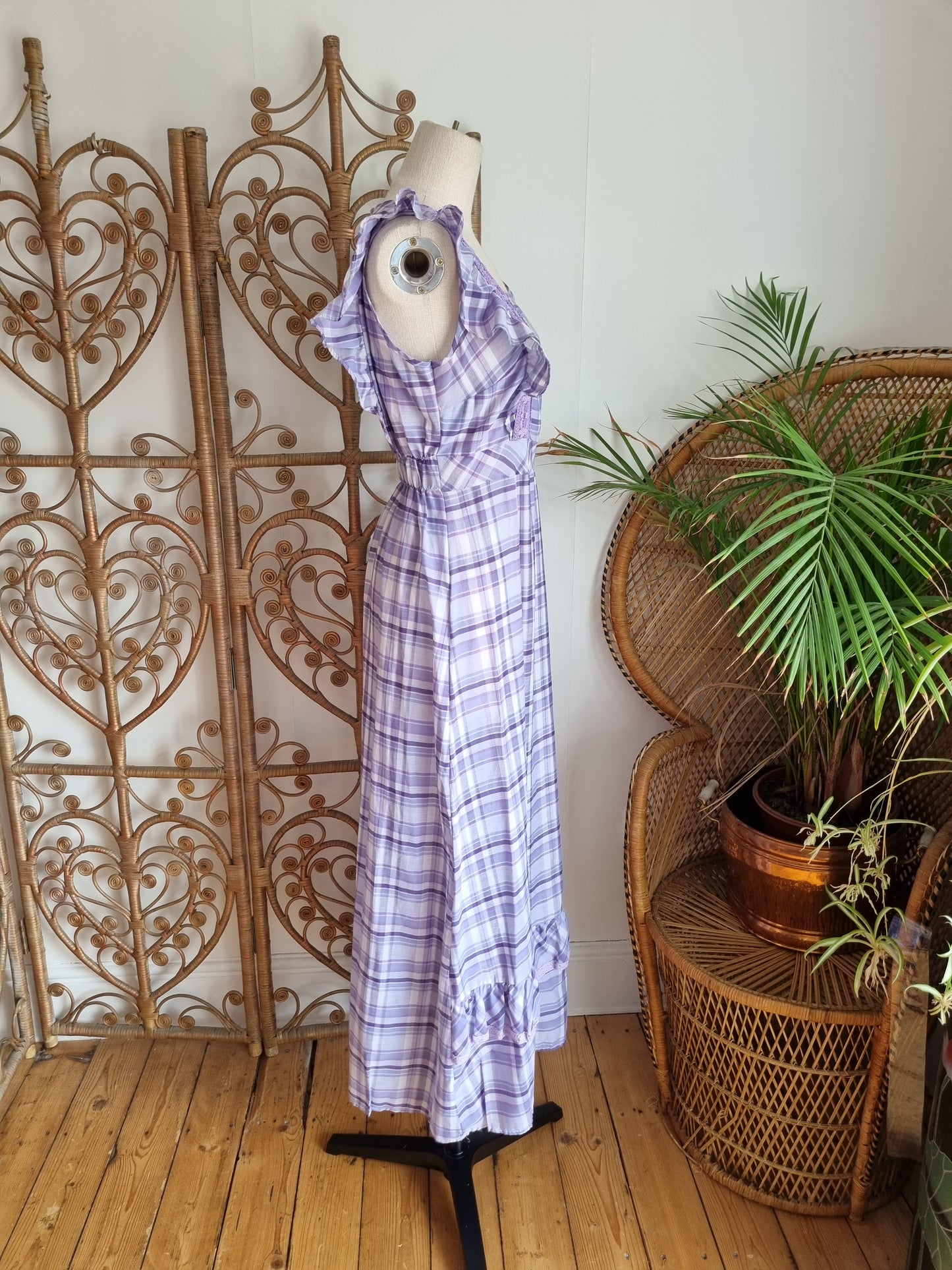 Vintage check prairie dress