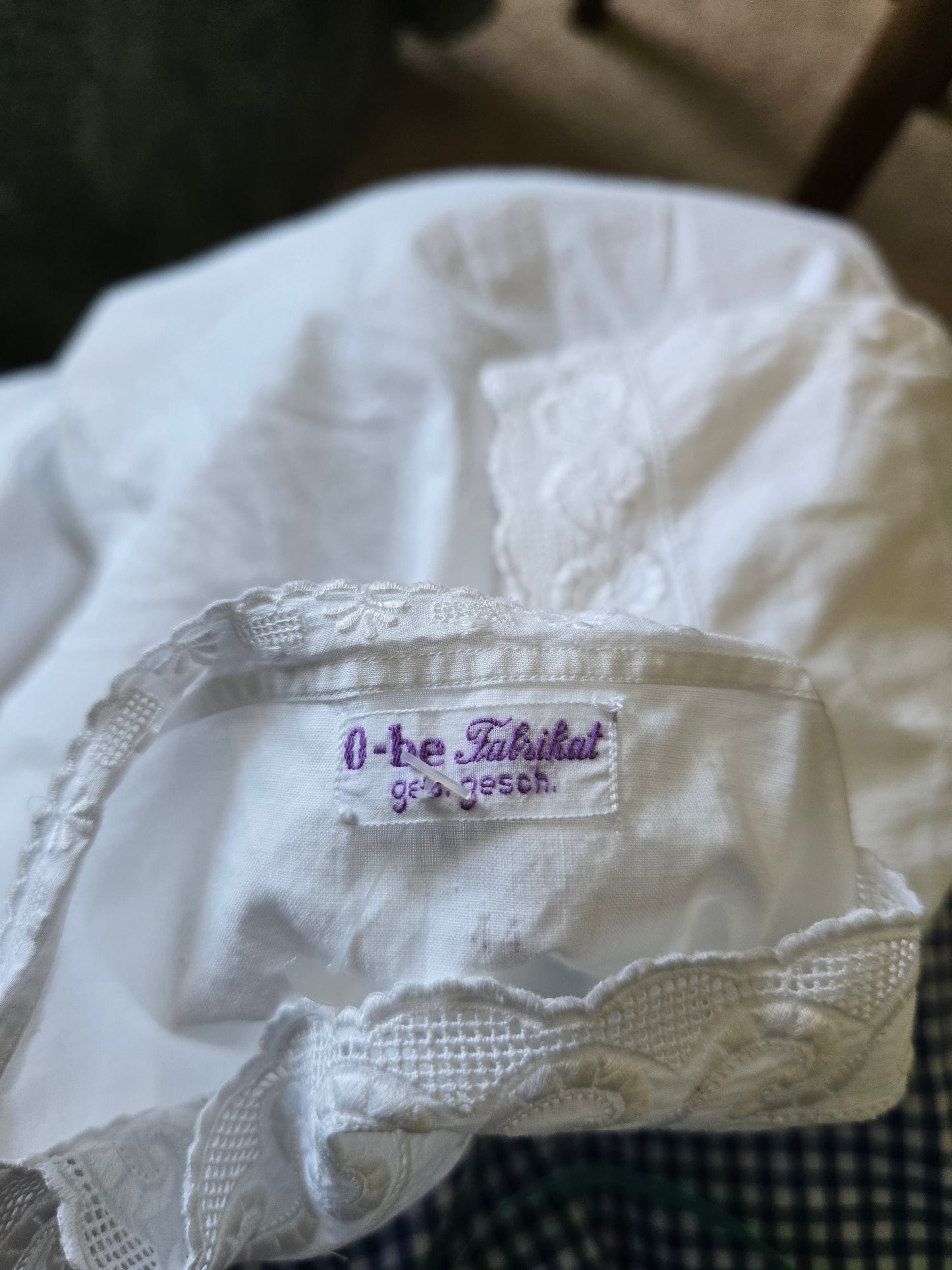 Vintage cotton playsuit slip