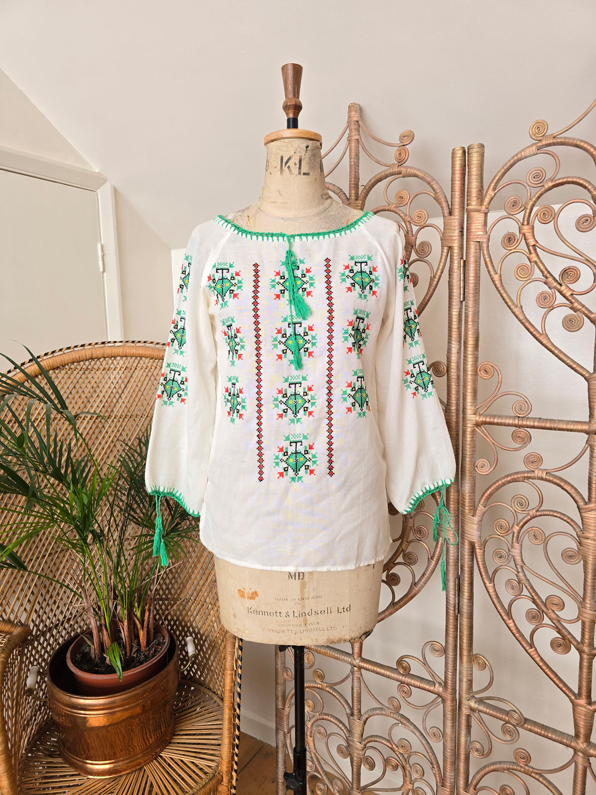 Vintage embroidered blouse