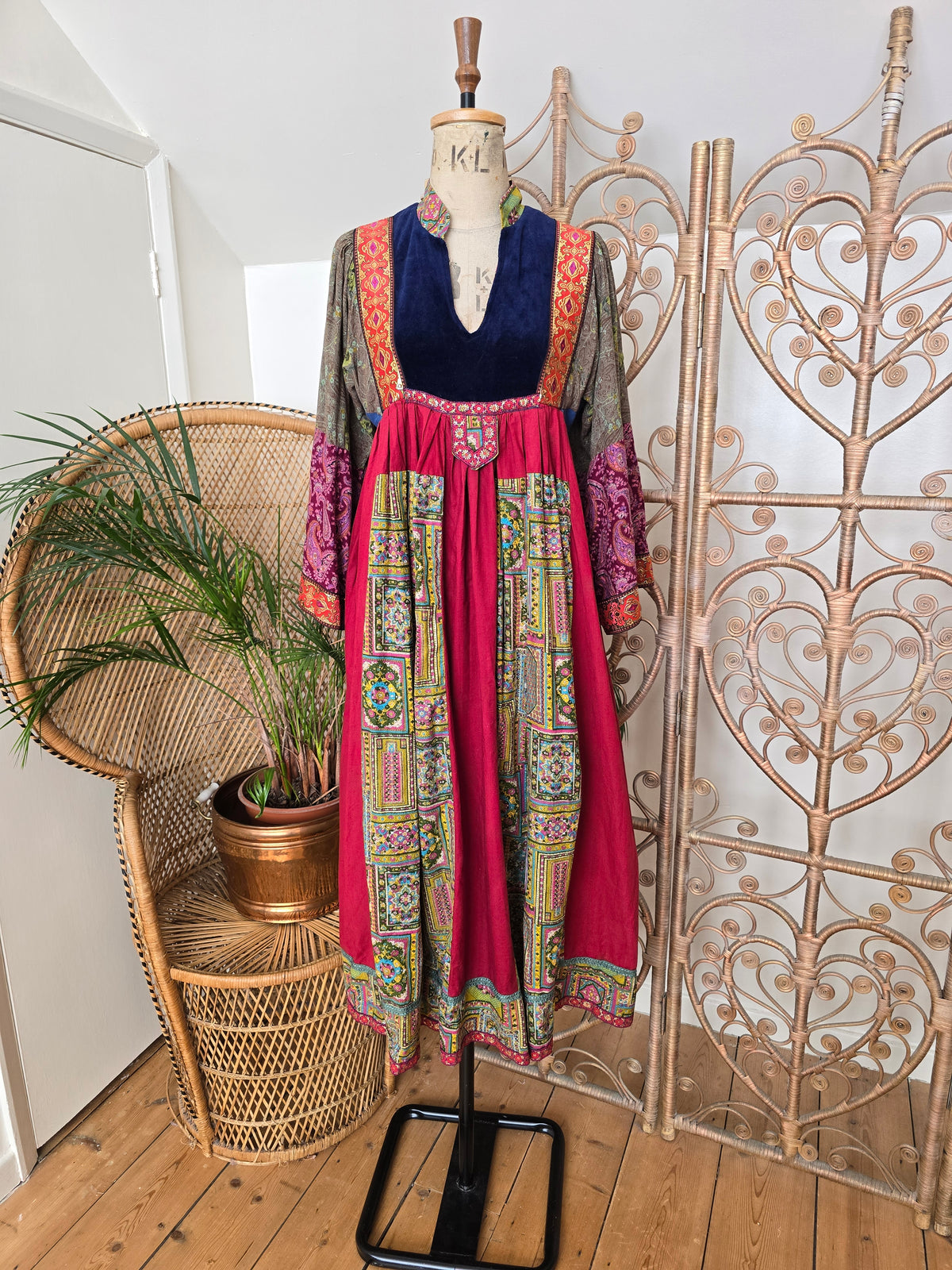 Vintage patchwork dress