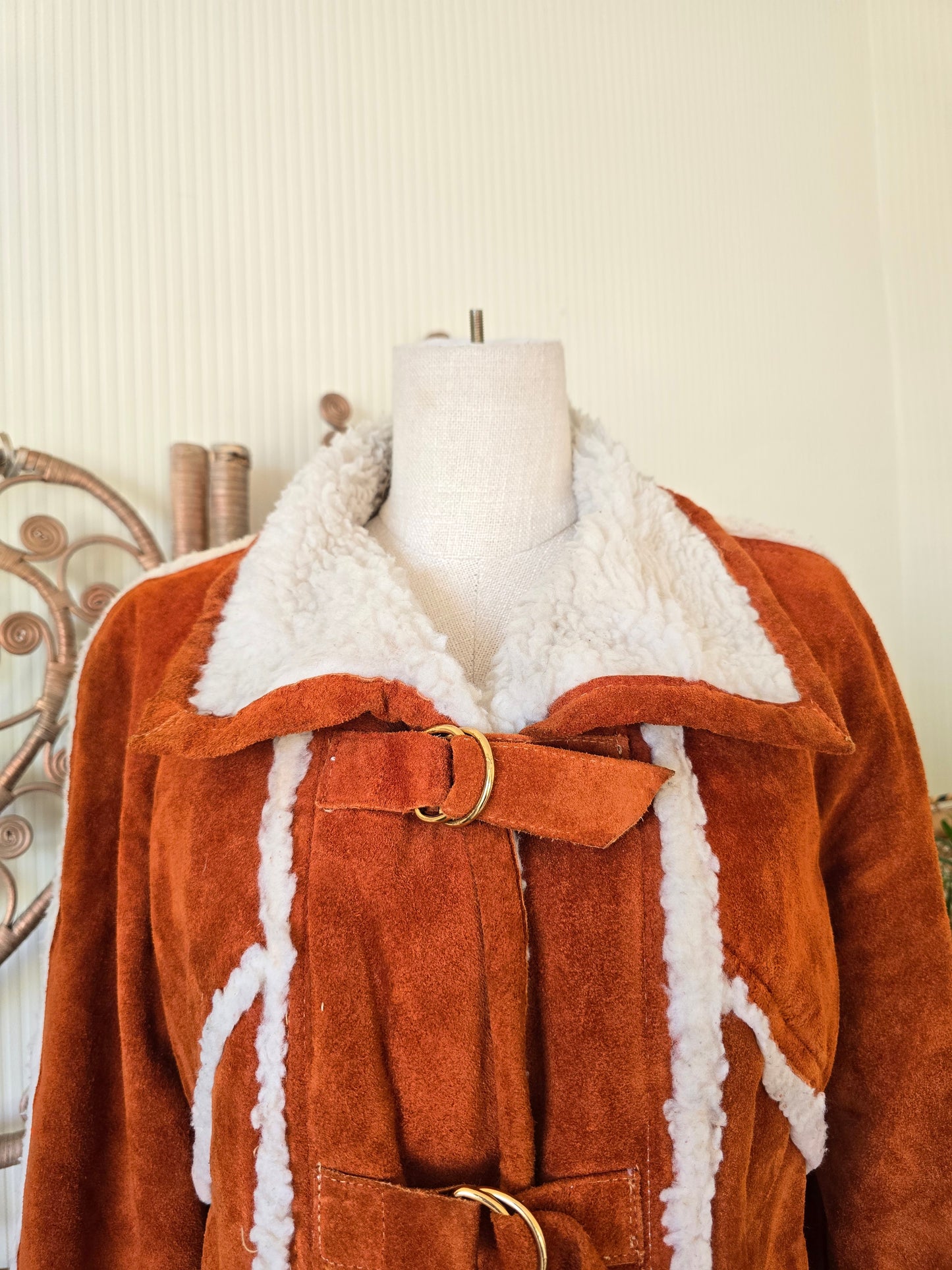 Vintage suede coat M