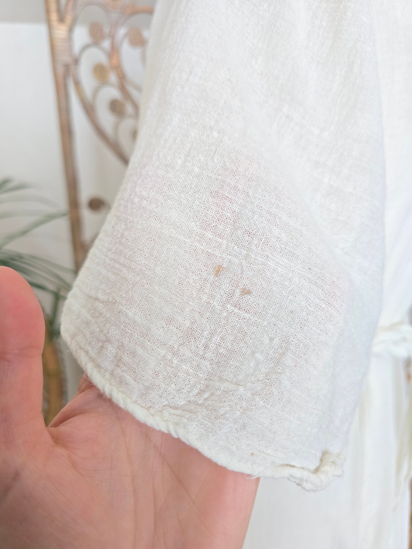 Vintage embroidered cheesecloth dress