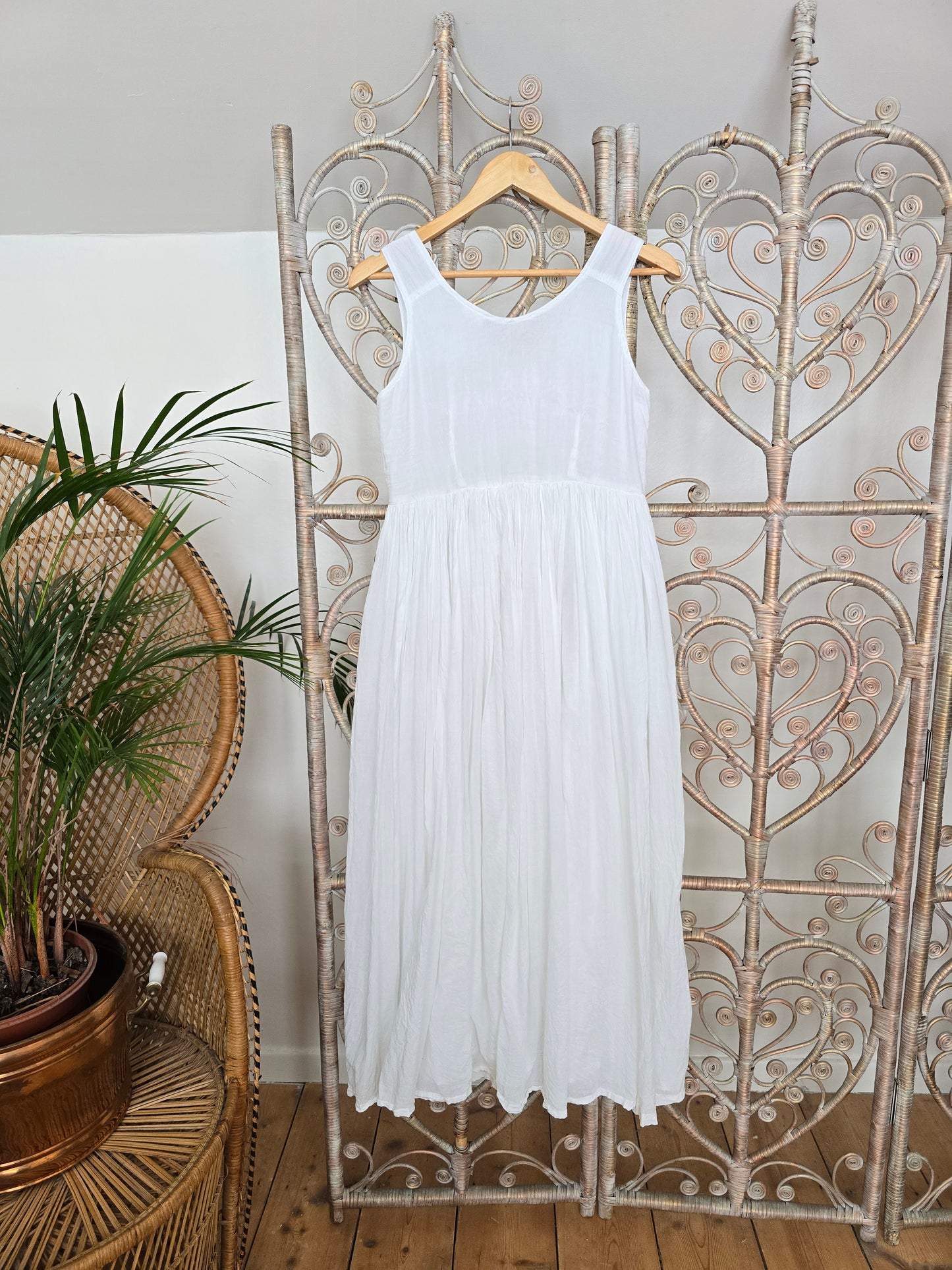 Vintage embroidered cotton dress