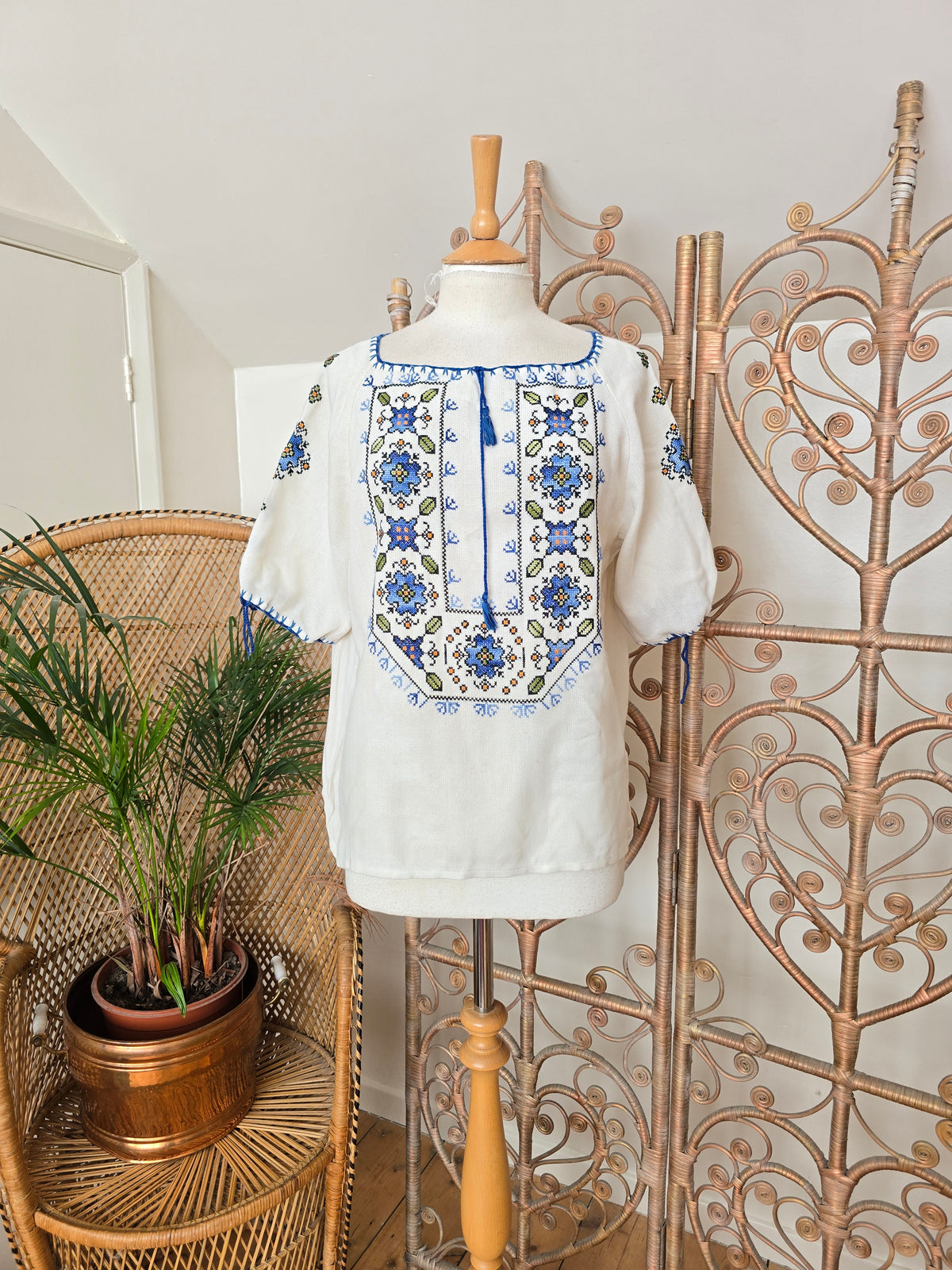Vintage embroidered blouse
