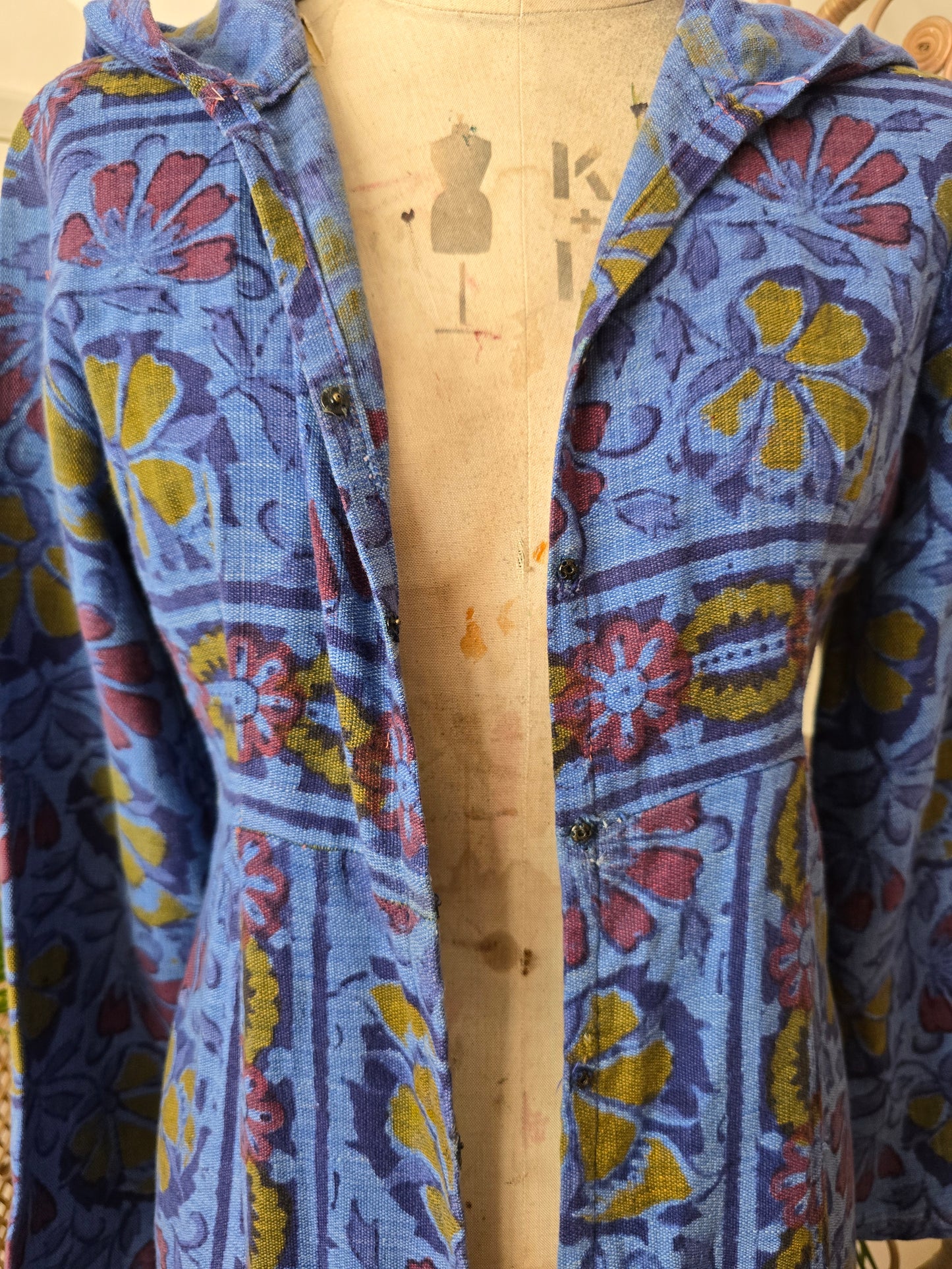 Vintage Indian cotton jacket dress
