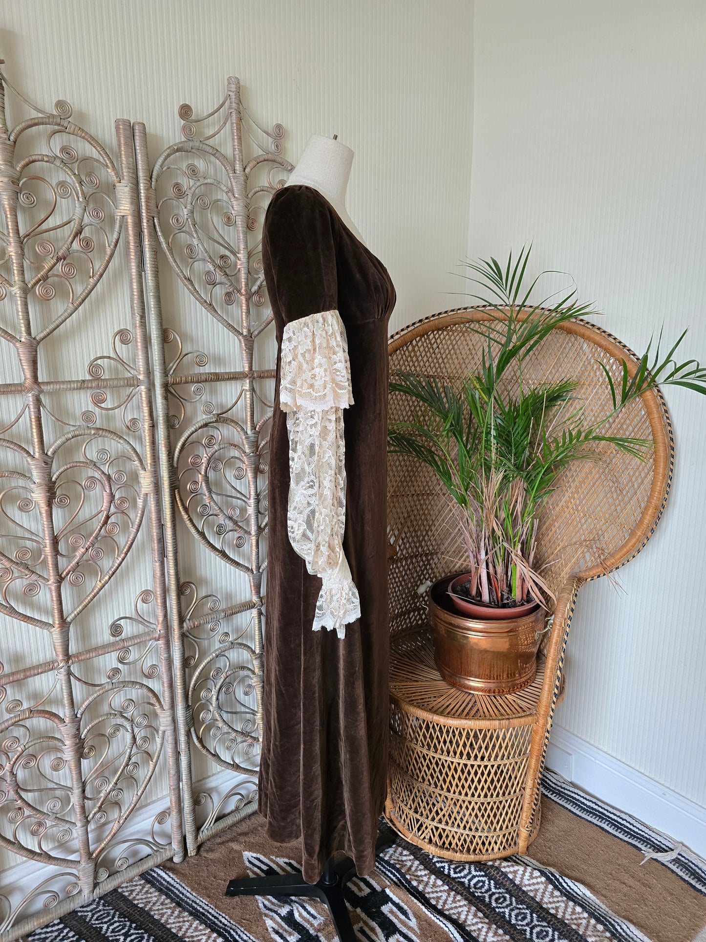 Vintage Quad velvet dress