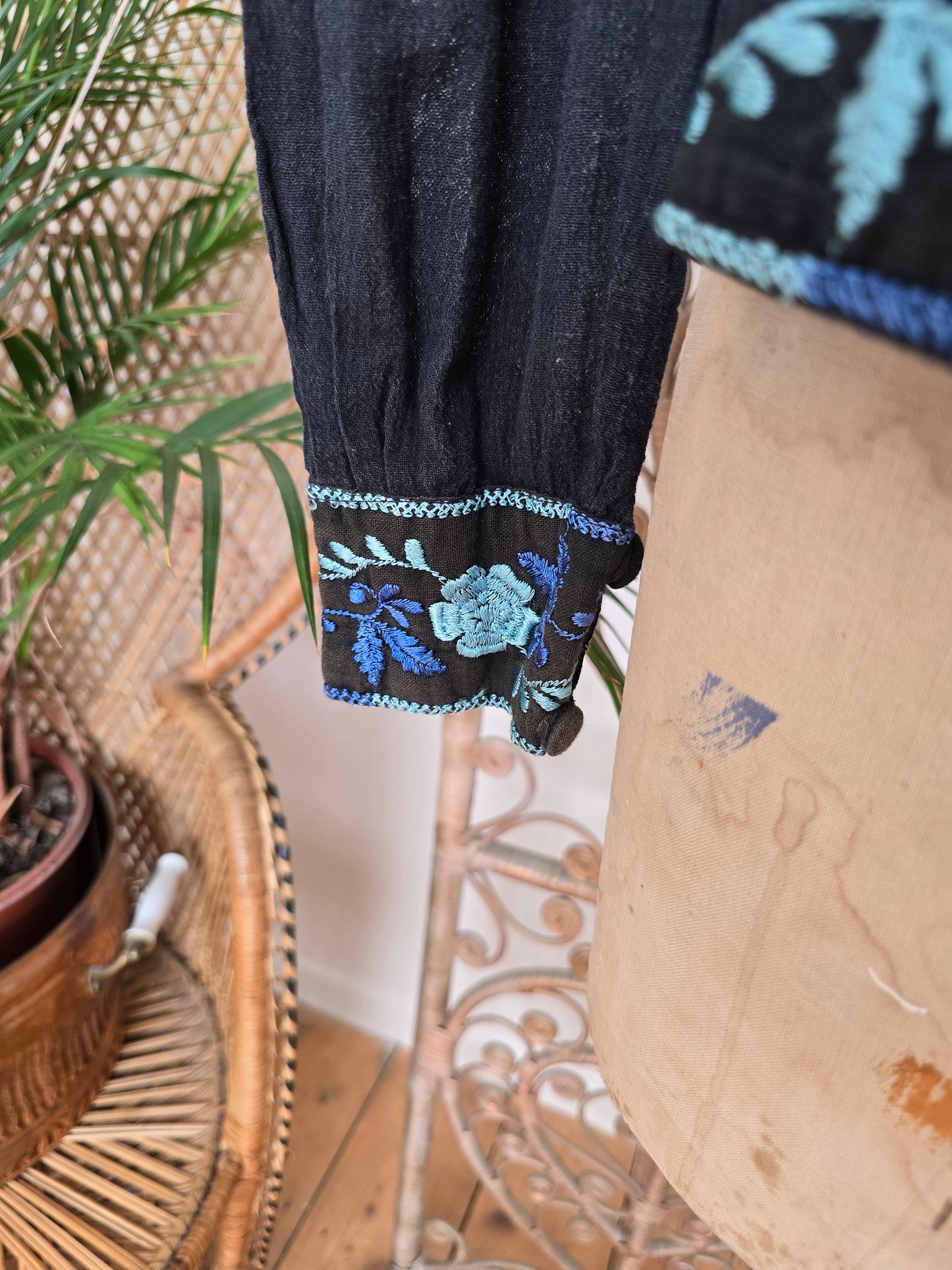 Vintage cheesecloth cotton blouse