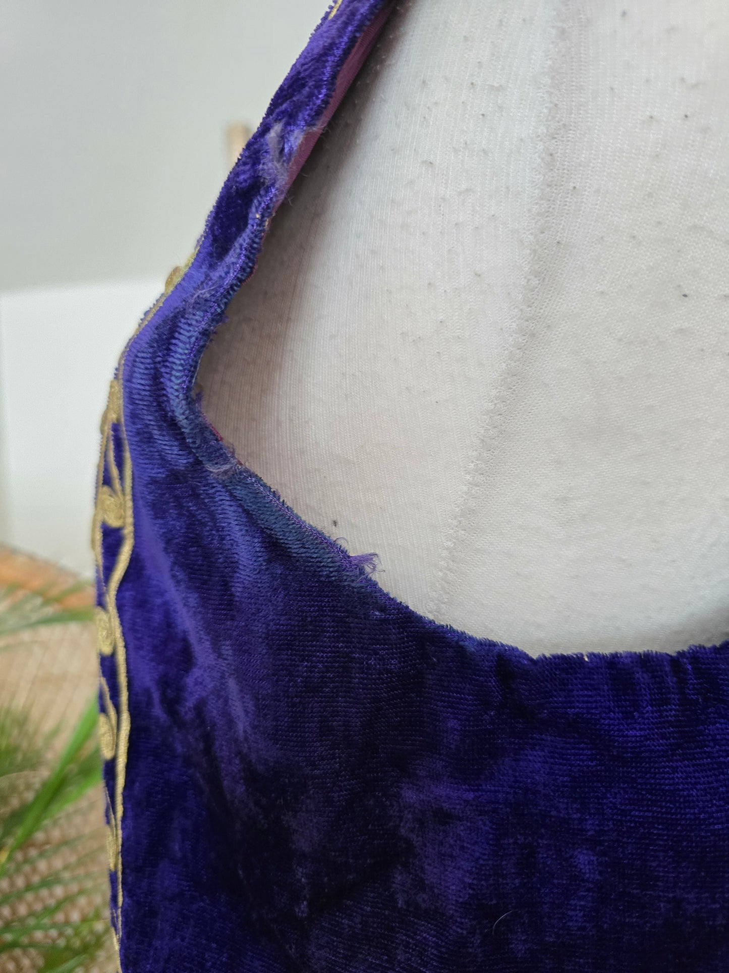 Vintage Antique velvet waistcoat