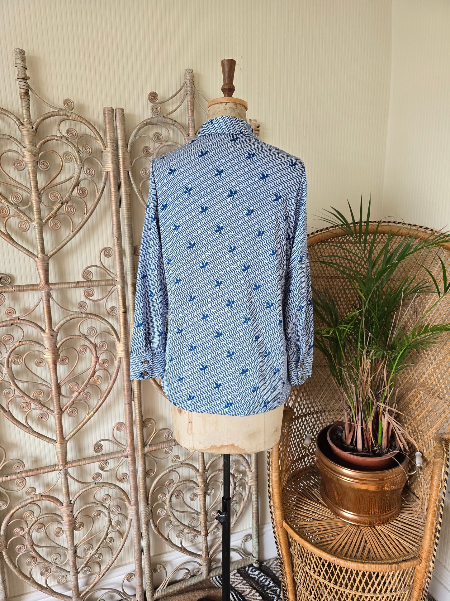 Vintage blue blouse