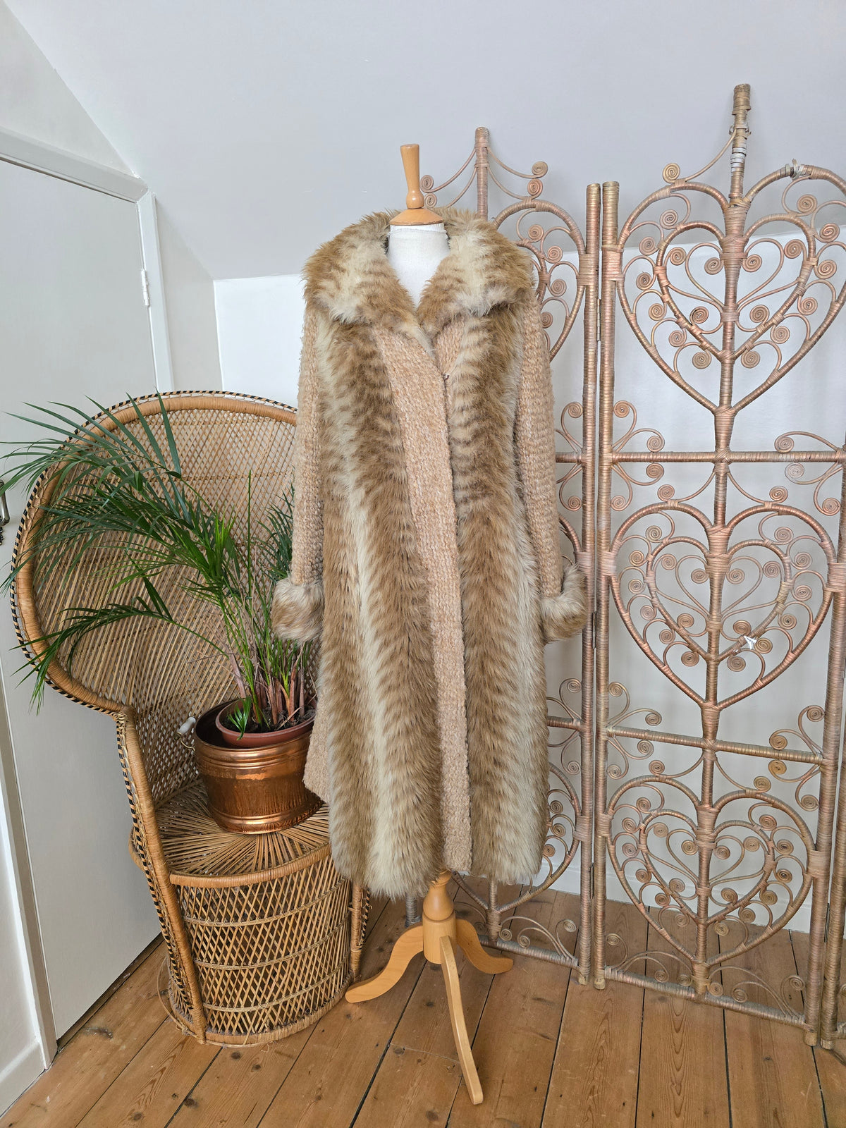 Vintage faux fur coat