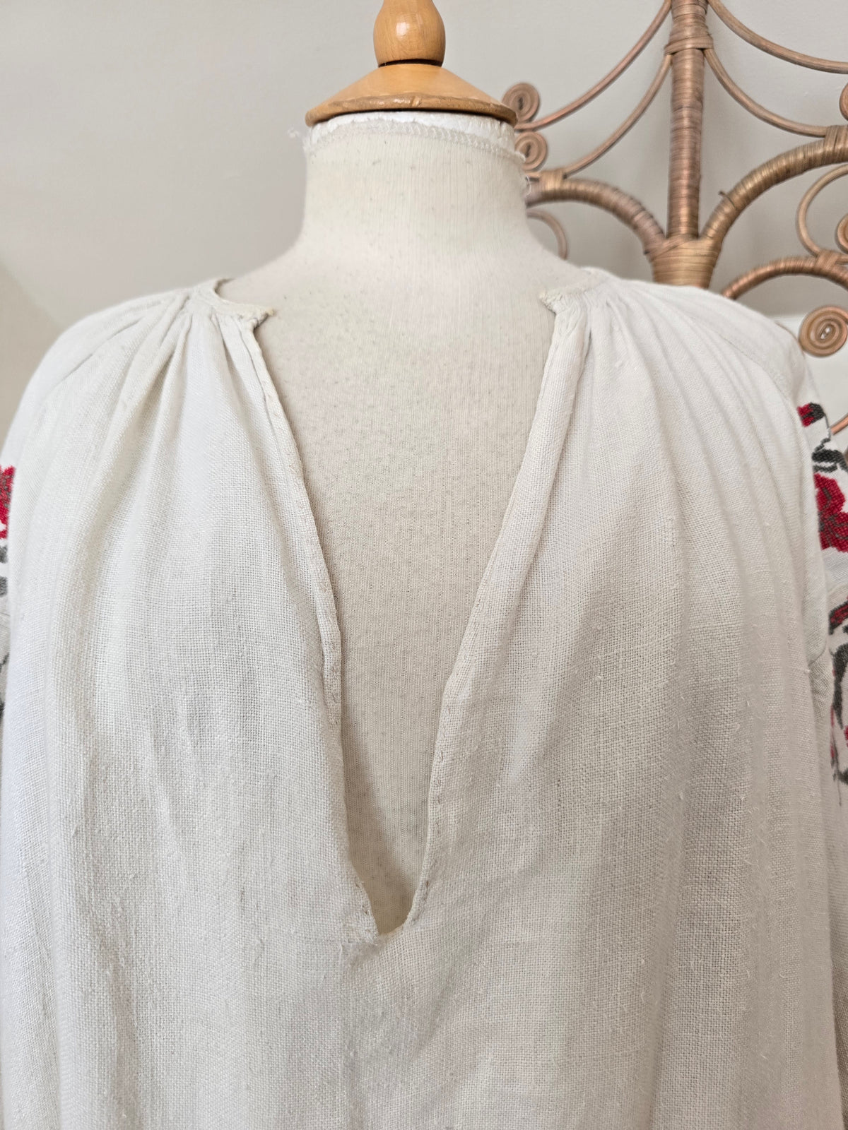 Antique Ukrainian embroidered dress