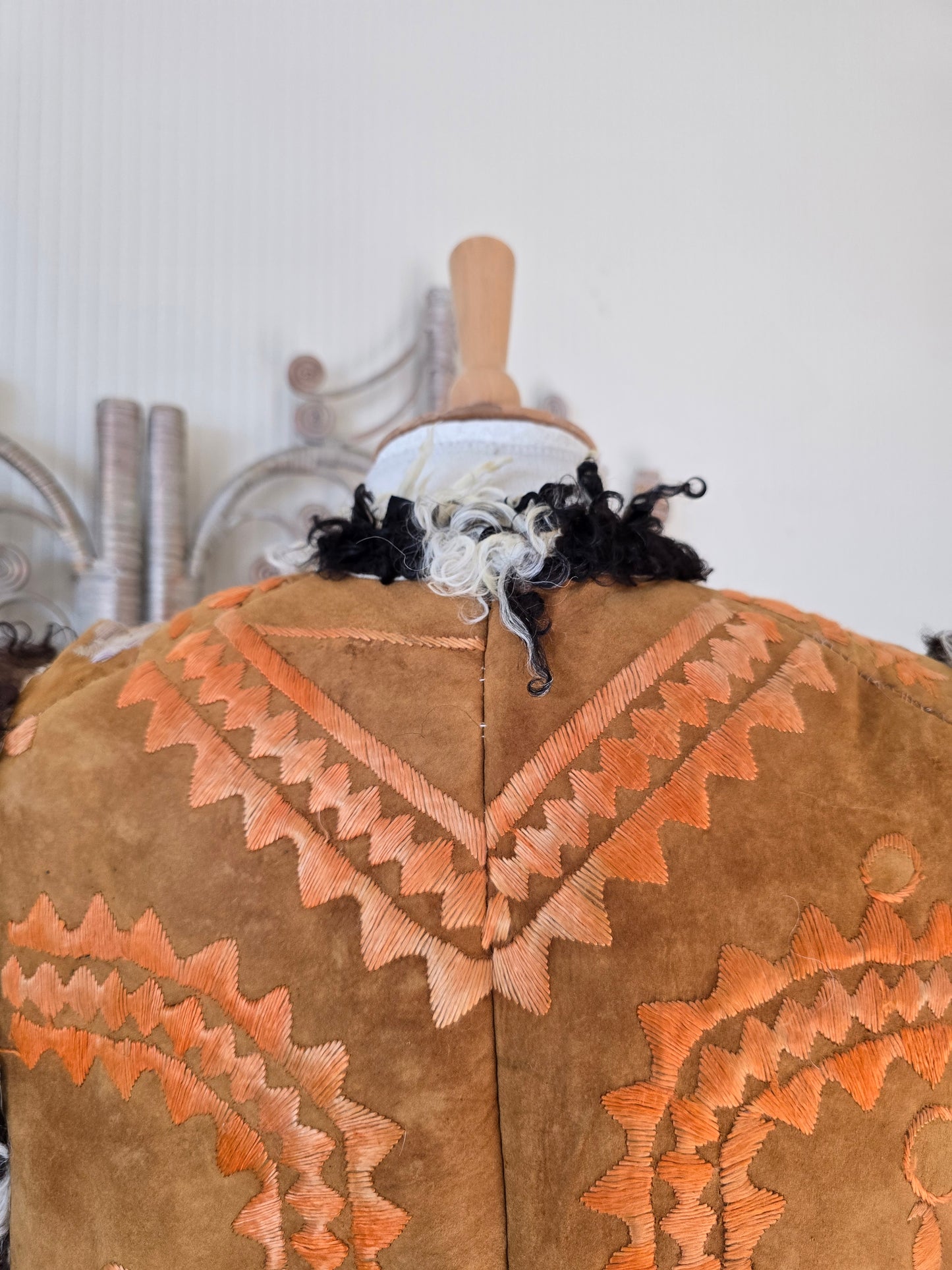 Vintage embroidered afghan waistcoat