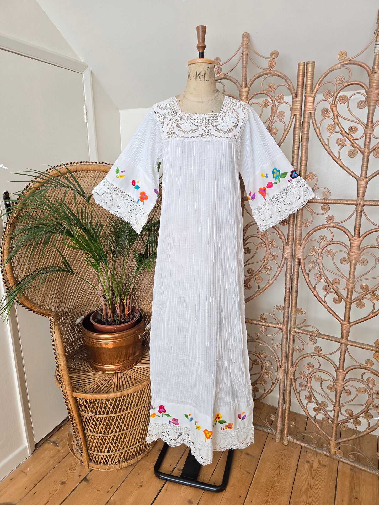 Vintage mexican maxi dress