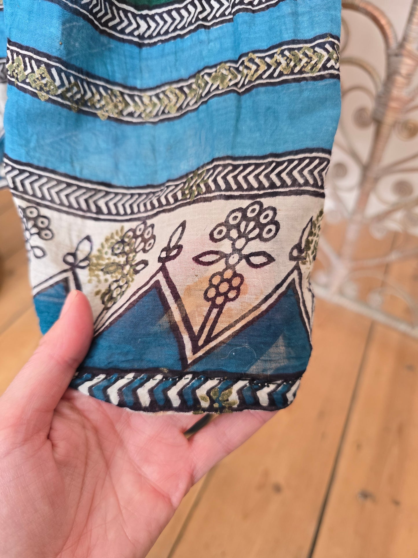 Vintage Mina of London Indian cotton dress