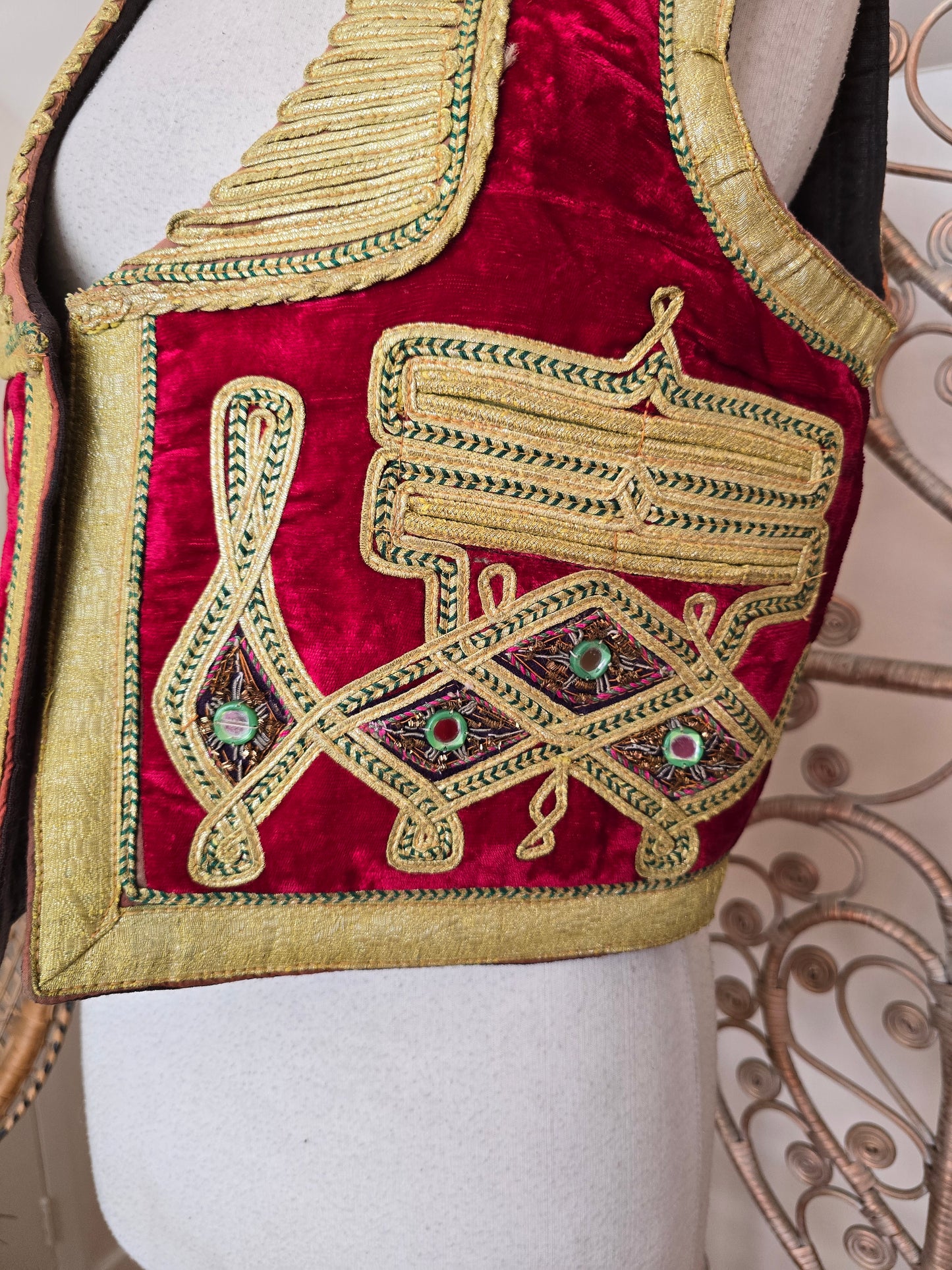 Vintage Turkish velvet waistcoat