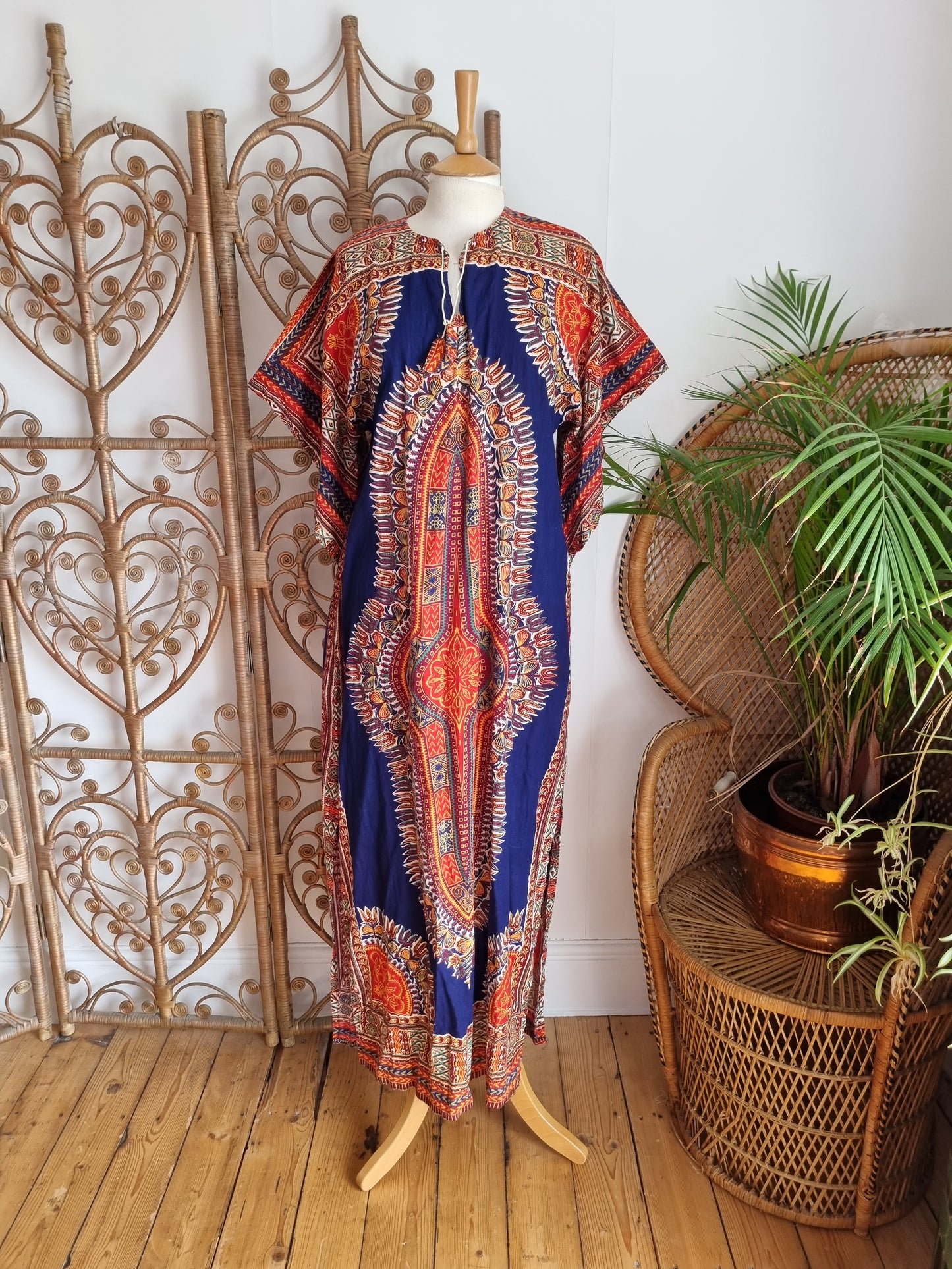 Vintage kaftan dashiki dress