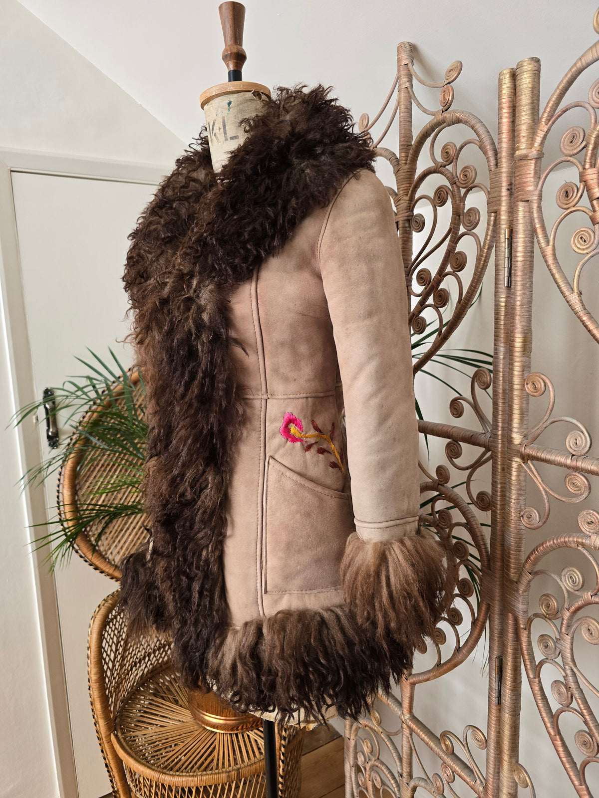 Vintage embroidered coat