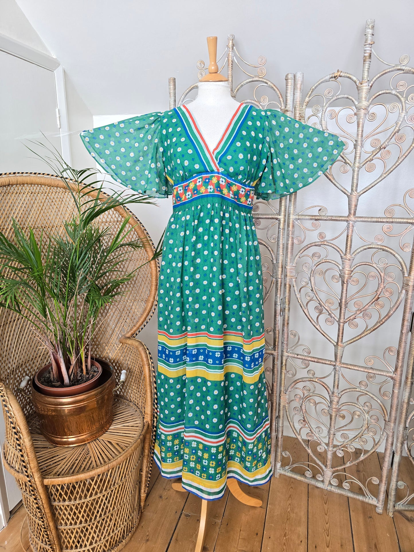 Vintage 70s Samuel Sherman maxi dress