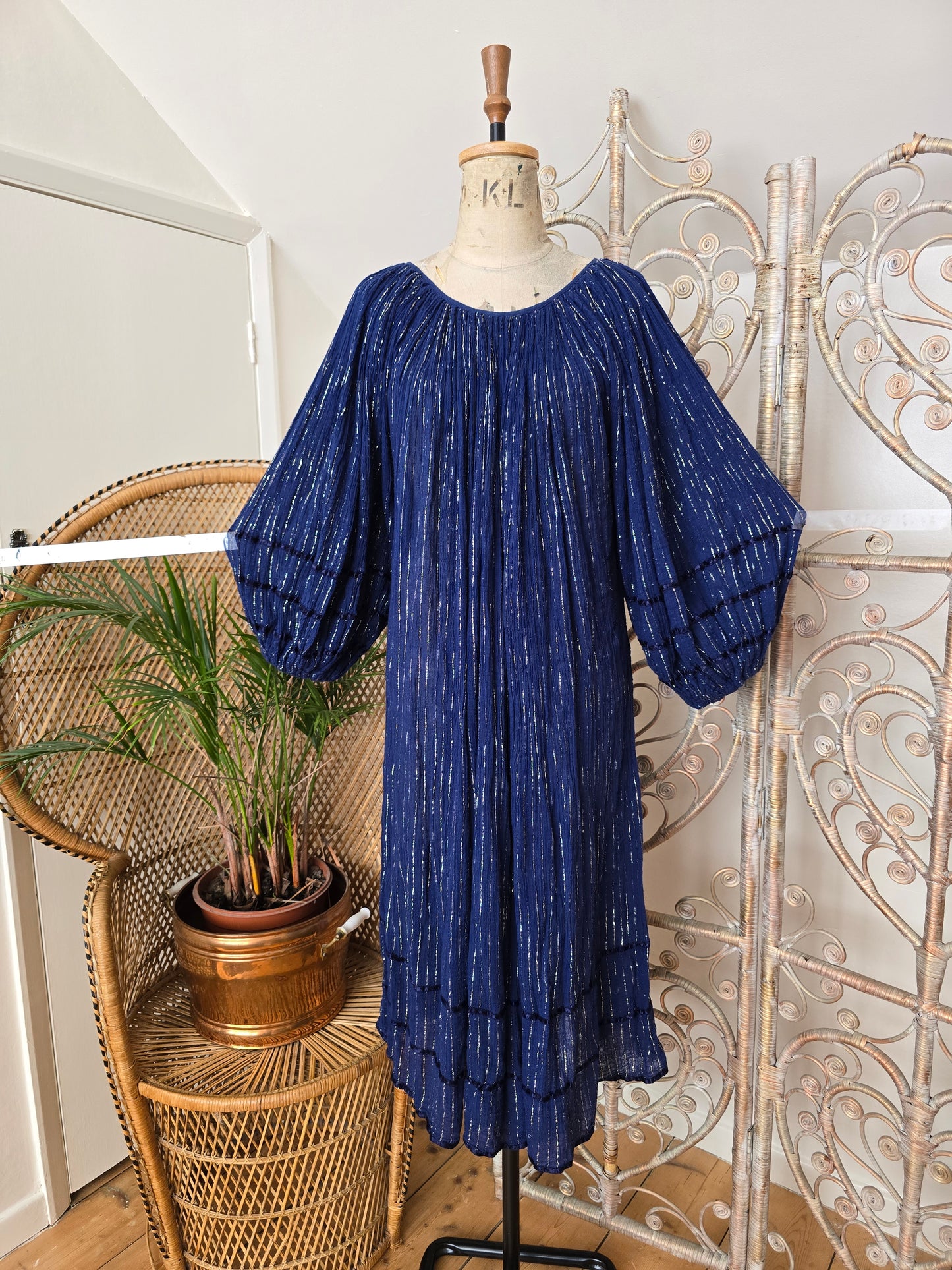 Vintage greek smock dress