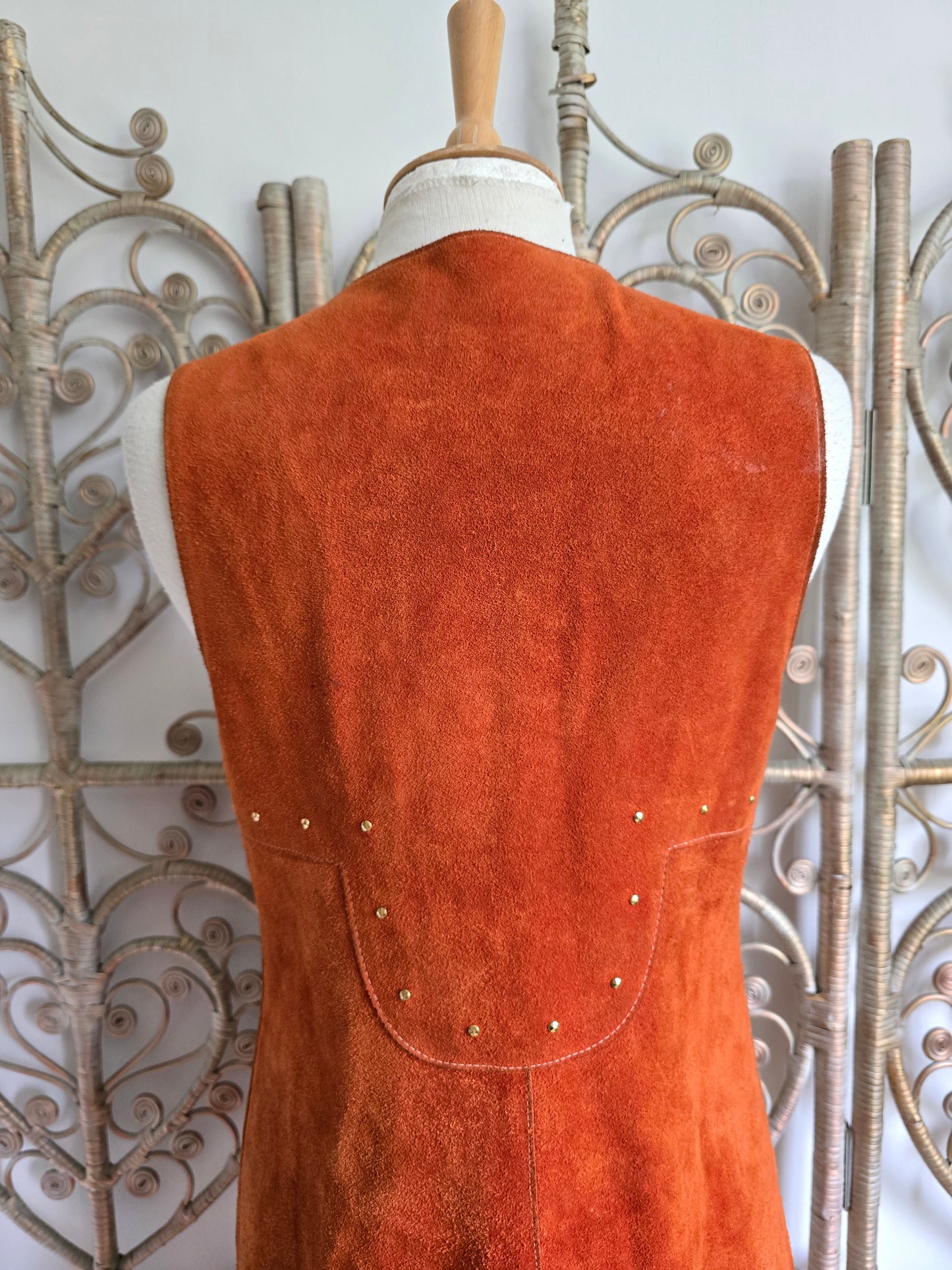 Vintage 70s suede dress