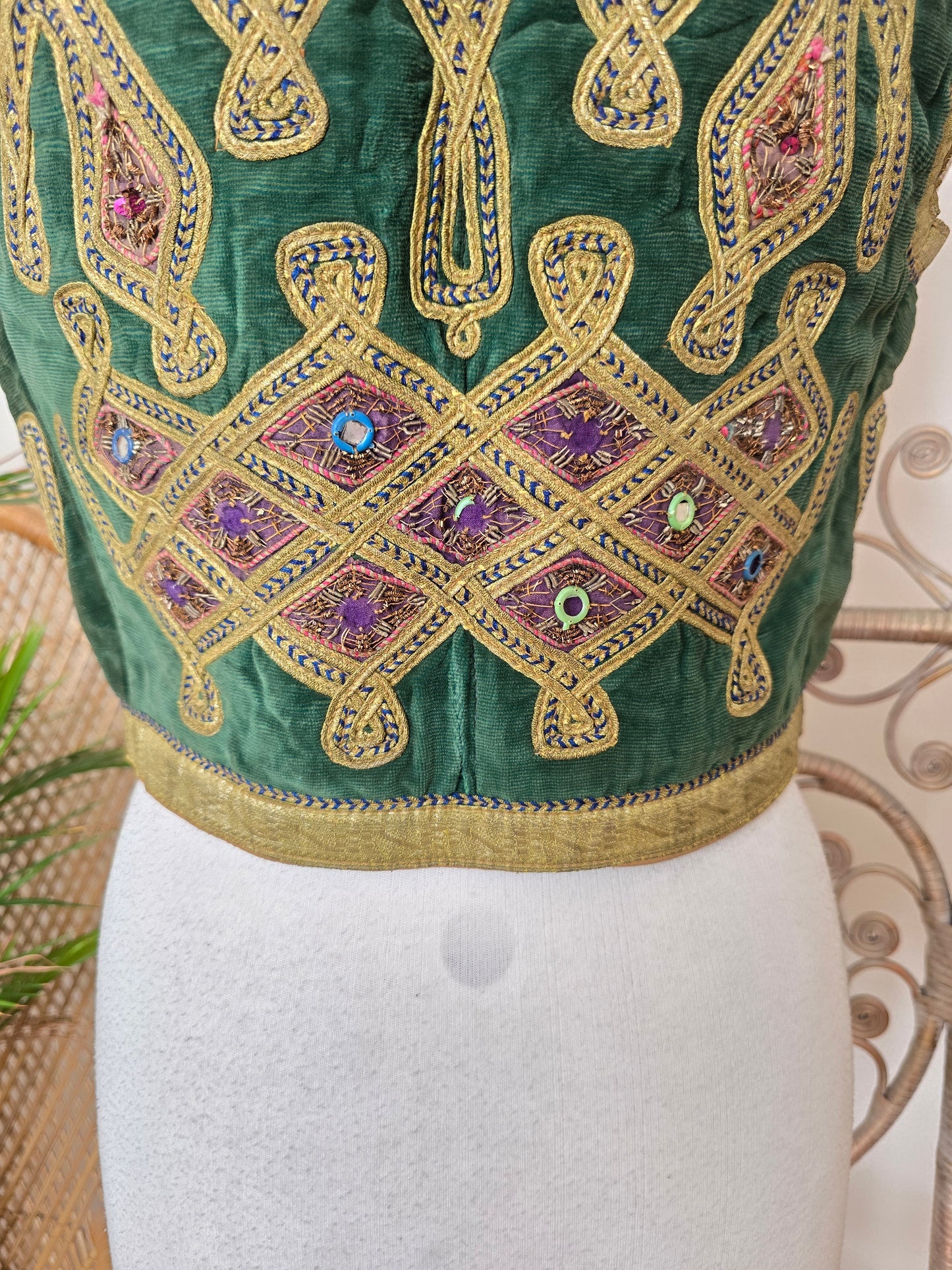 Vintage Antique Turkish velvet waistcoat