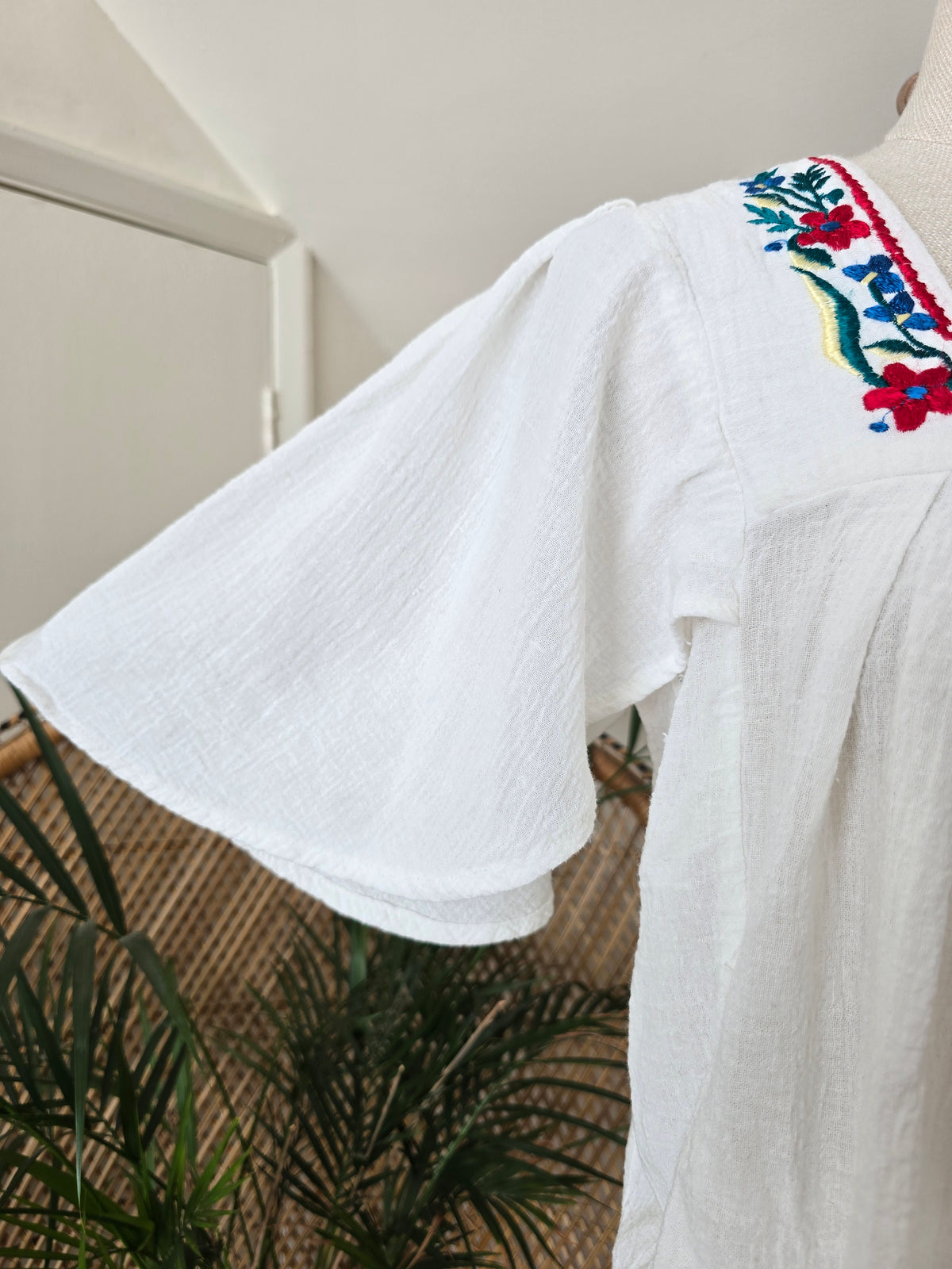 Vintage cheesecloth cotton blouse