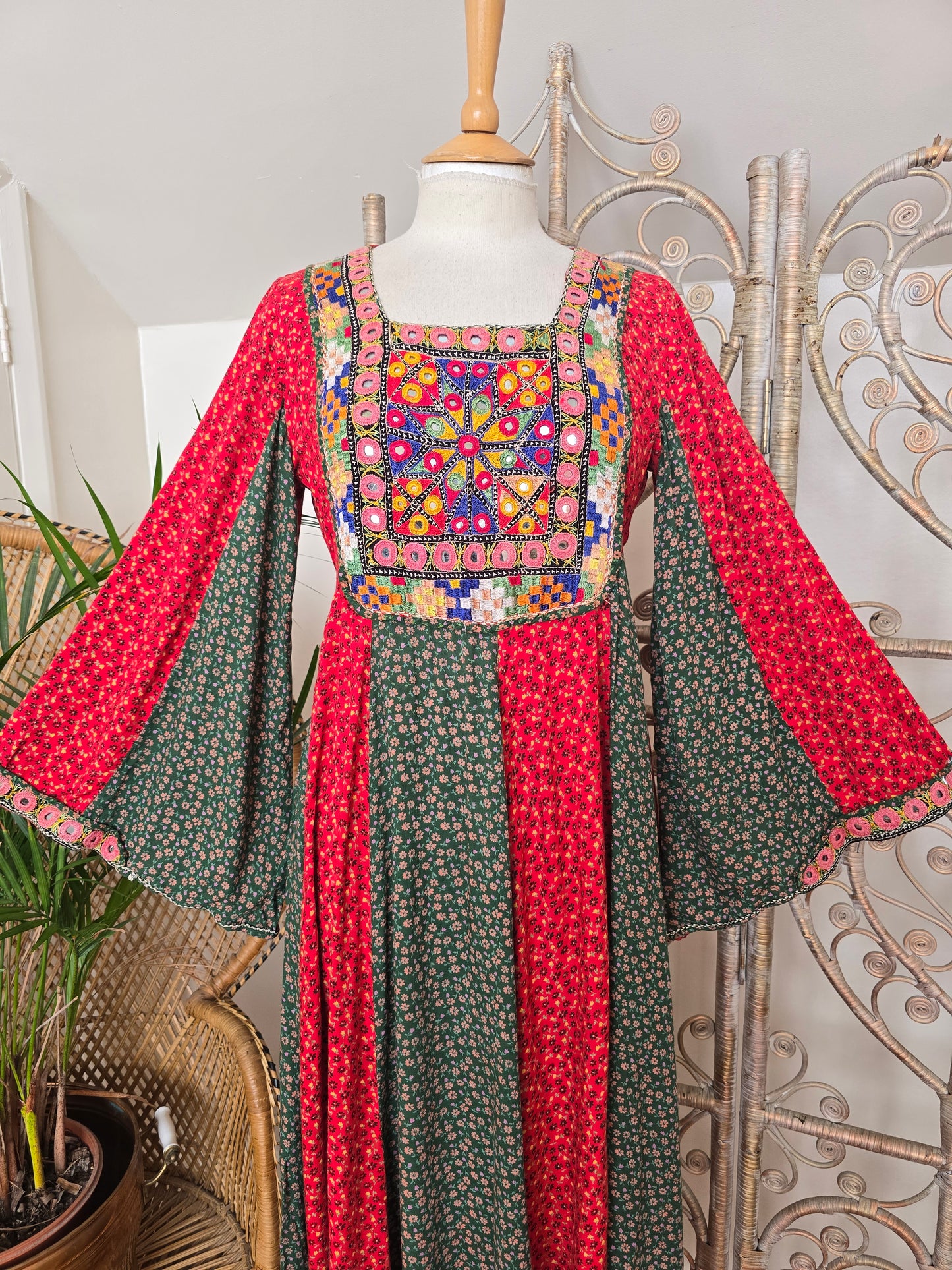 Vintage embroidered dress