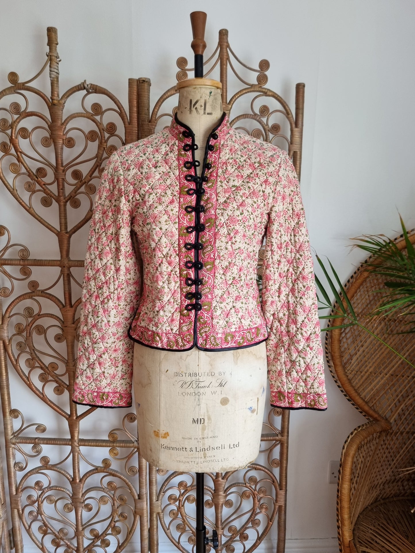 Vintage Phool Indian quilted cotton jacket