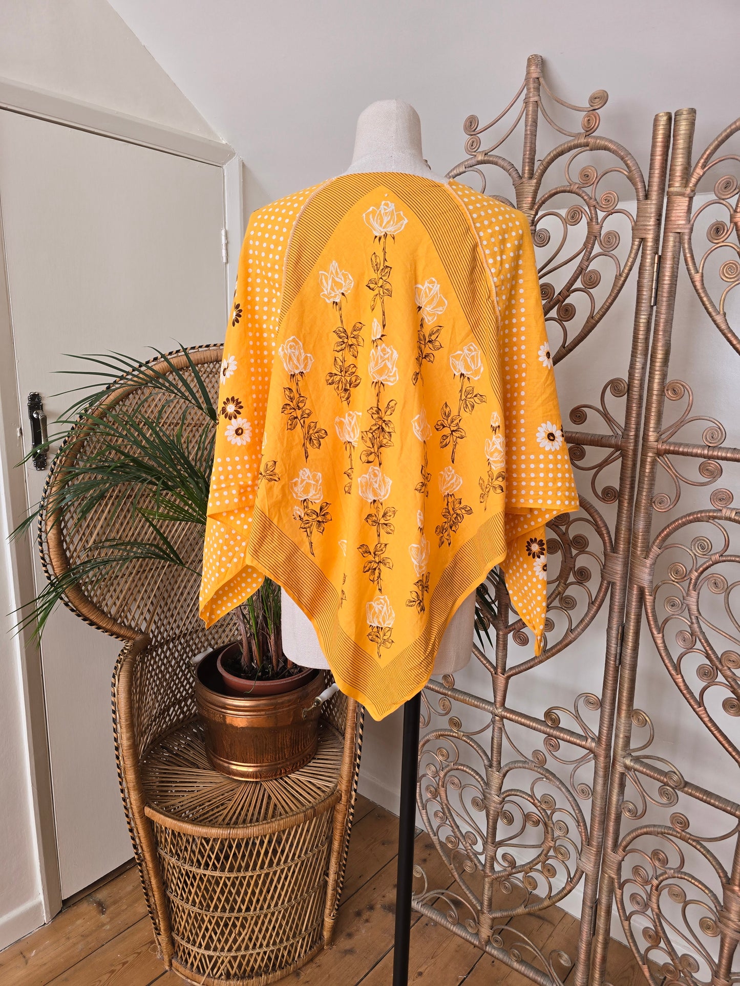 Vintage style handkerchief blouse tunic
