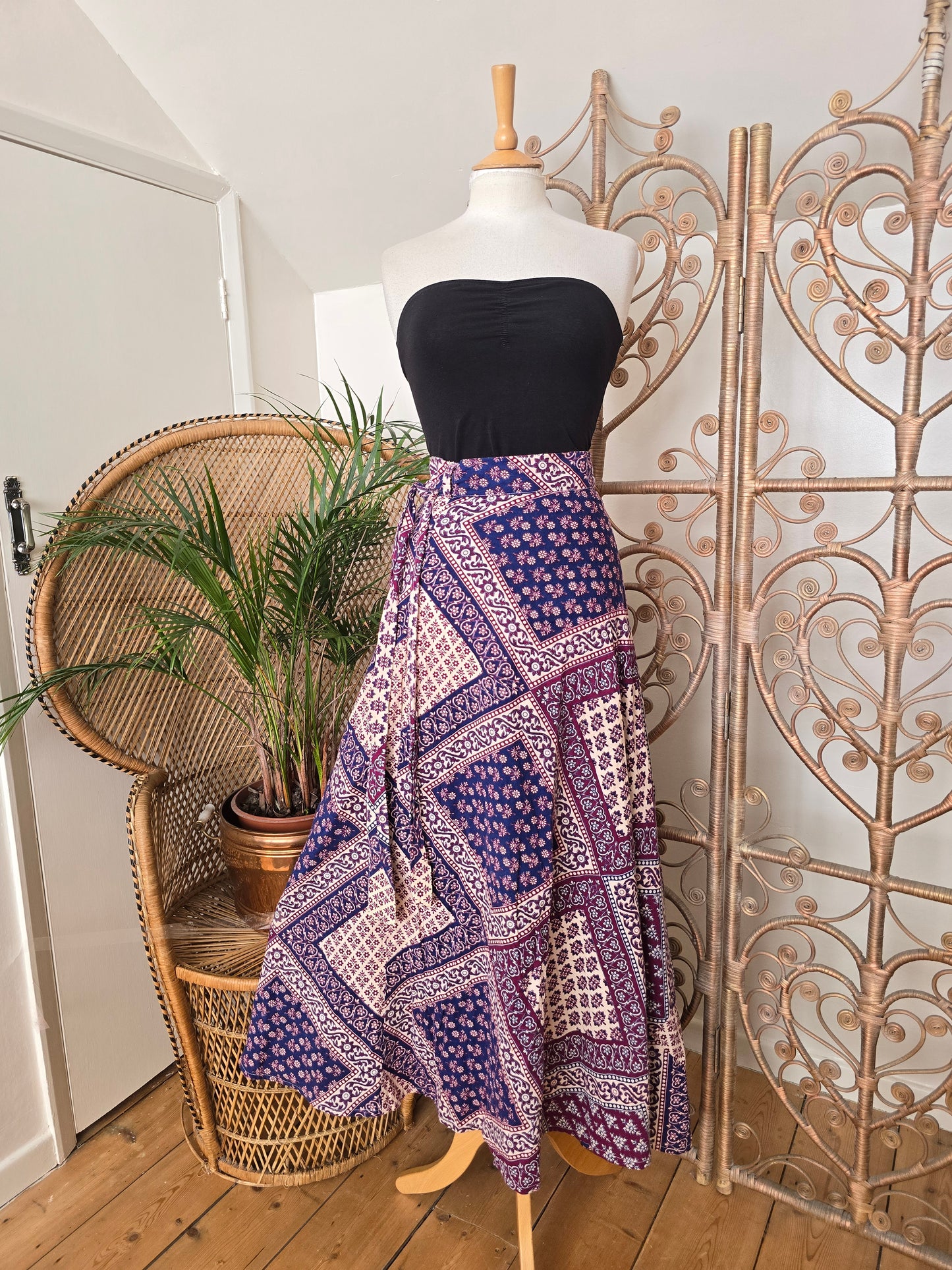 Vintage Indian maxi skirt