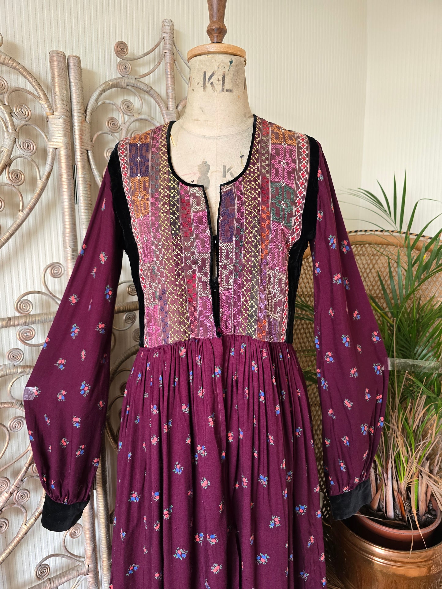 Vintage embroidered dress